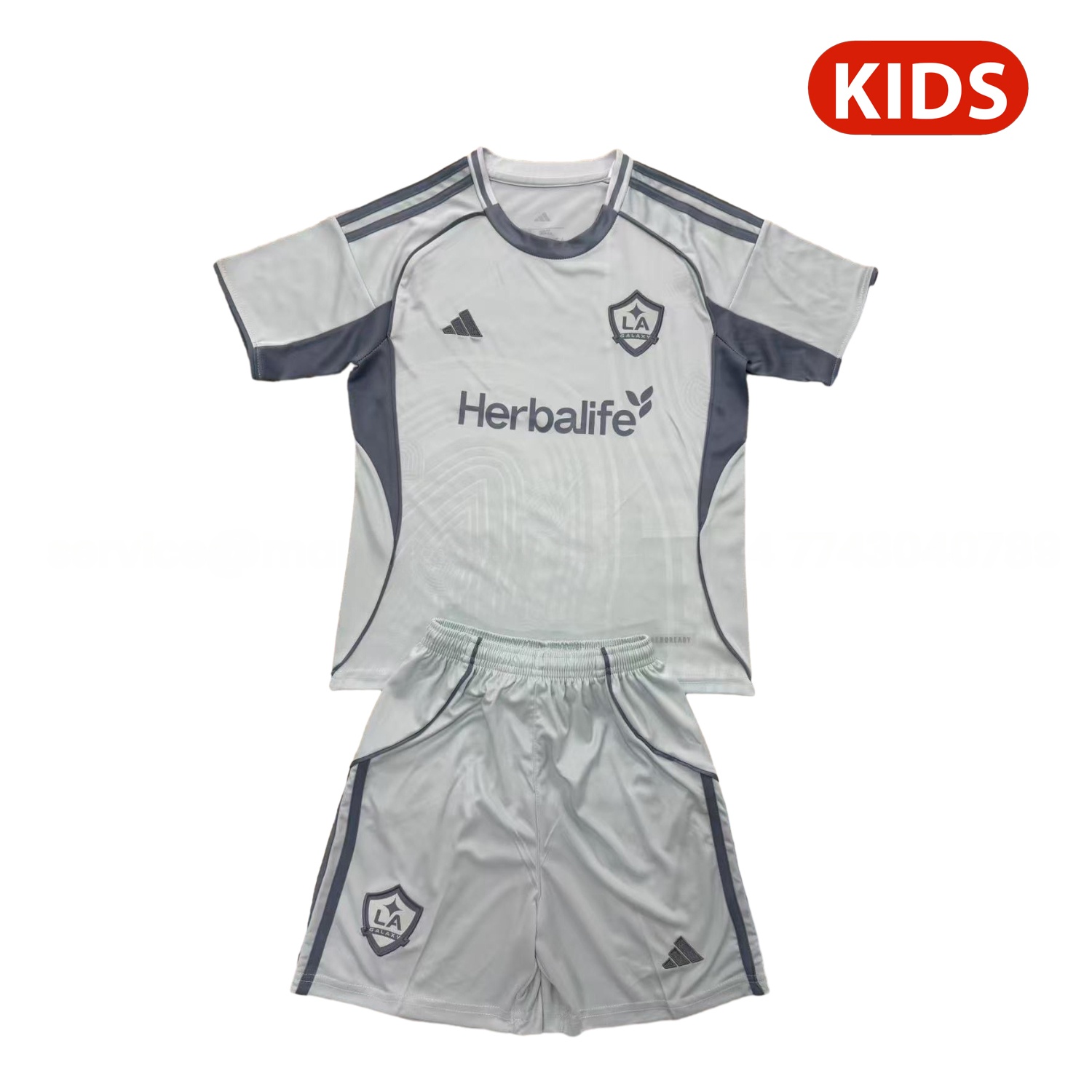 LA Galaxy 25-26 Pre-Match Training Kids Kit - ReplicasJersey