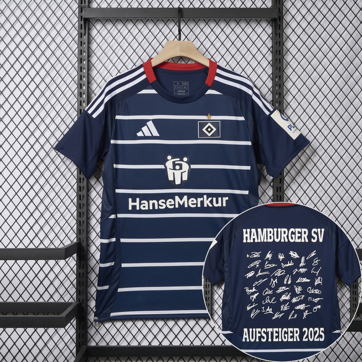 【Team Signatures Version】Hamburger SV 24-25 Away Jersey - Fans Version - ReplicasJersey