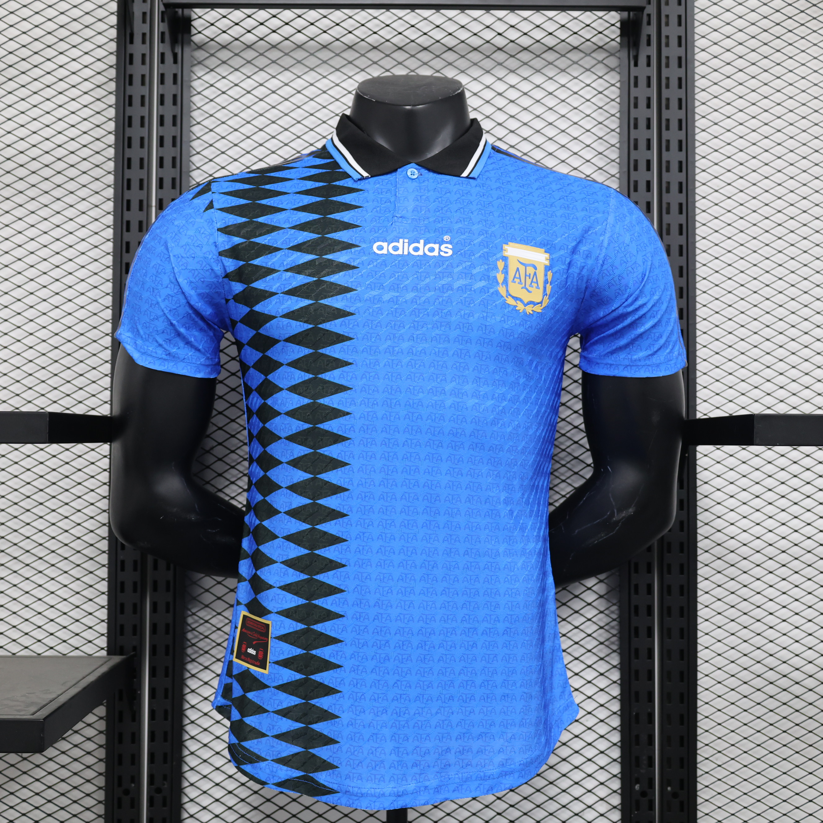 Retro Argentina 1994 Away Stadium Jersey - Player Version - ReplicasJersey