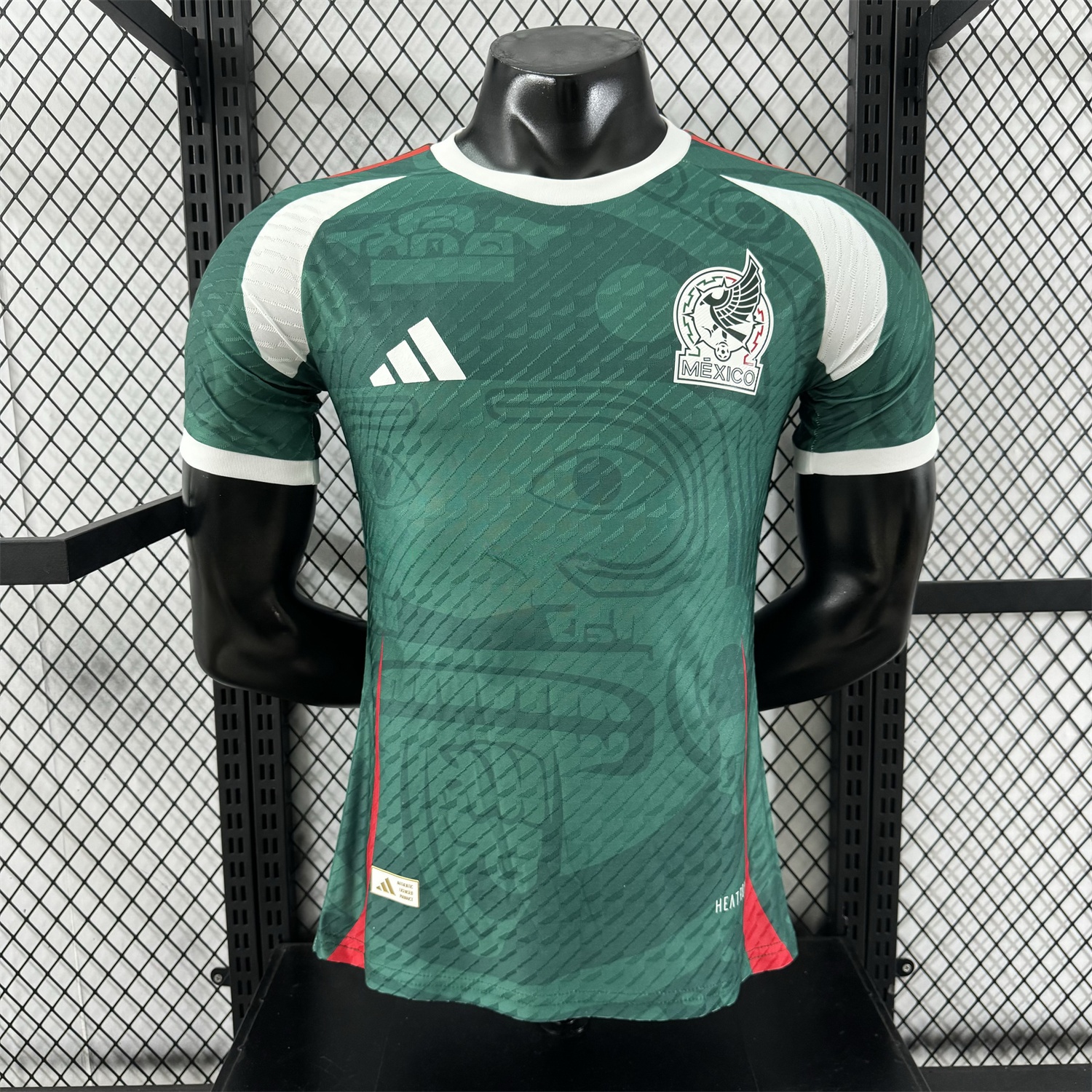 Mexico 25-26 Green Human Face Shaped Pattern Special Jersey - Player Version - ReplicasJersey