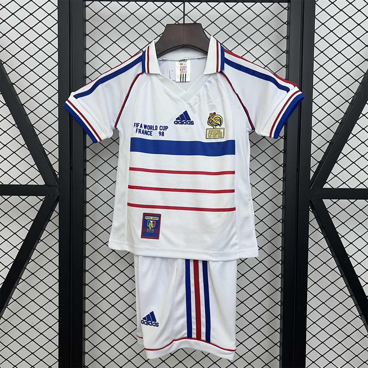 Retro France 1998 Away Kids Kit - ReplicasJersey