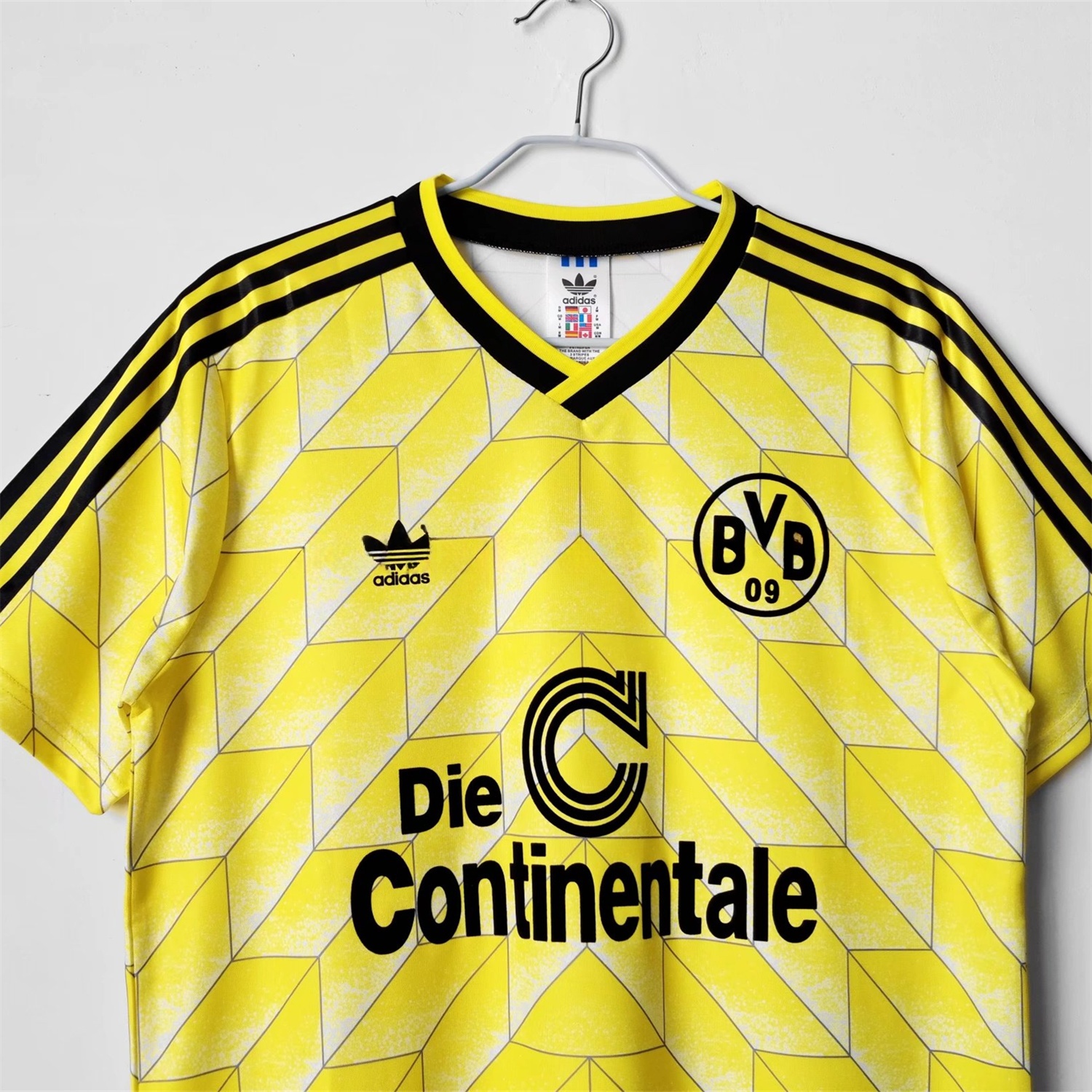 Retro Dortmund 1988-89 Home Jersey - ReplicasJersey