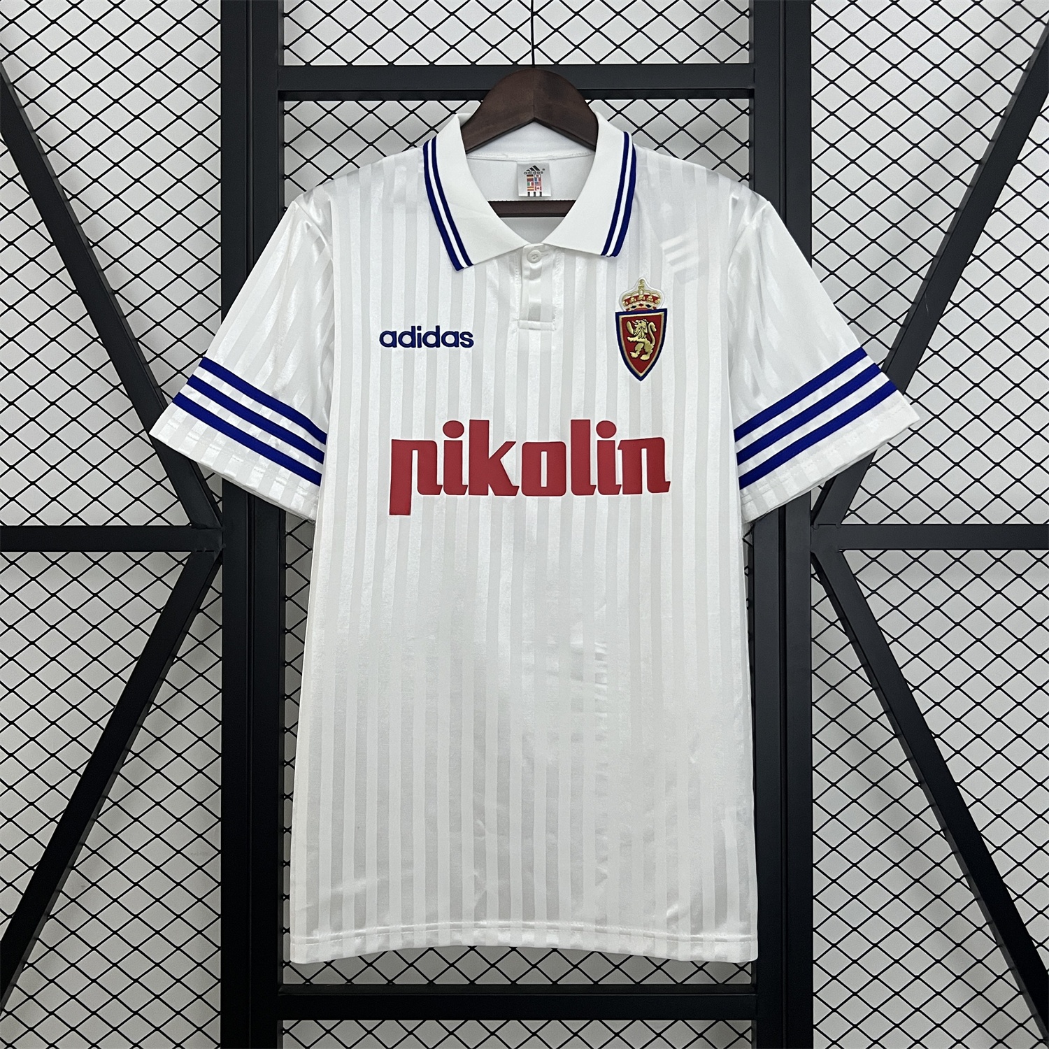 Retro Real Zaragoza 1995-96 Home Jersey - ReplicasJersey