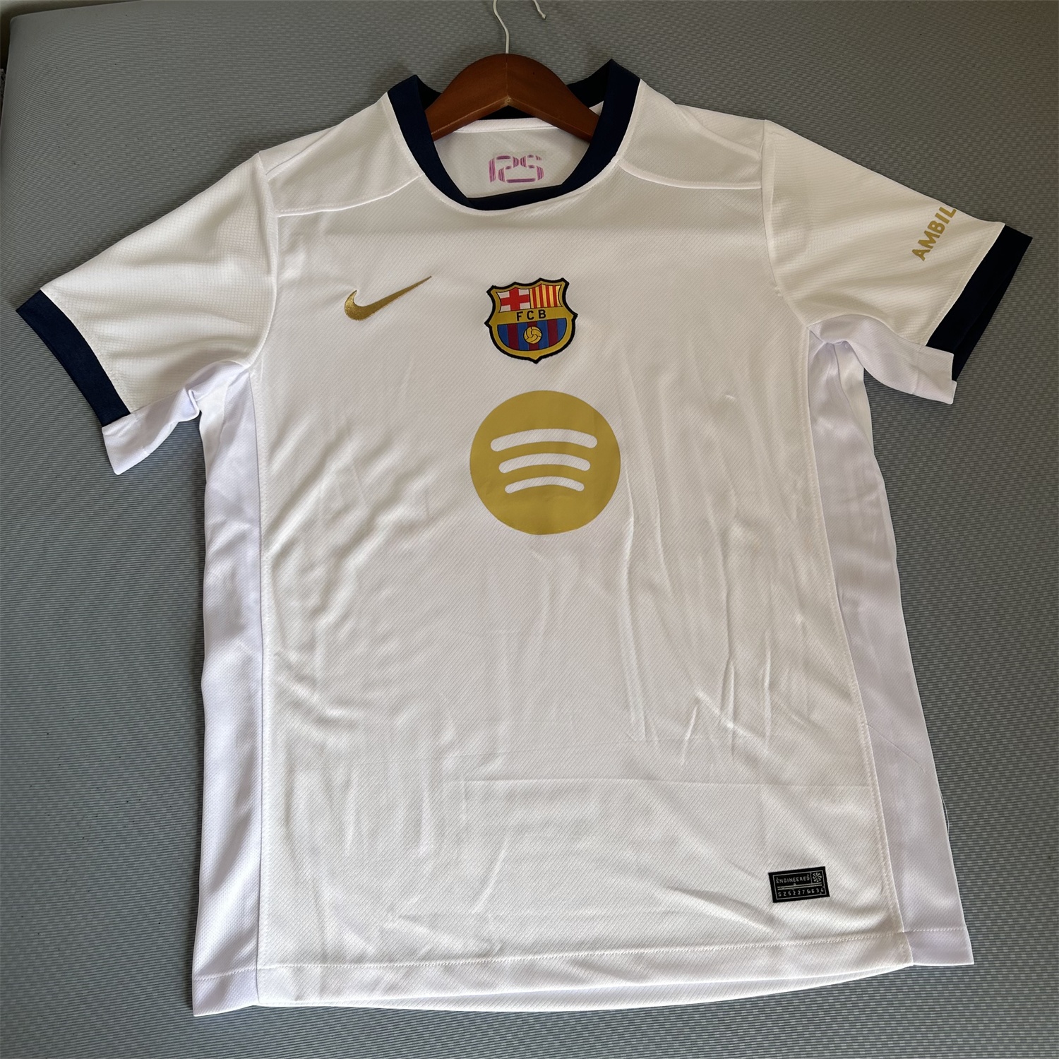 B.A.R.S.A 24-25 White GK Pre-match Training Jersey - Fans Version - ReplicasJersey