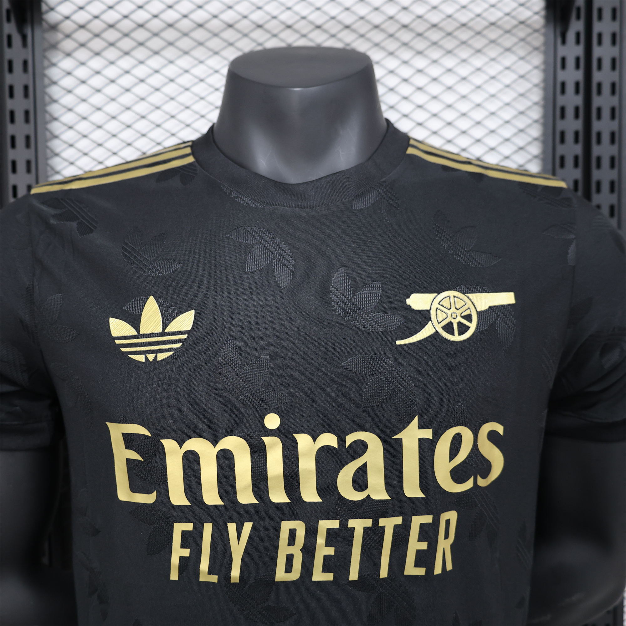 Arsenal 24-25 Black Gold Special Edition Jersey - Player Version - ReplicasJersey
