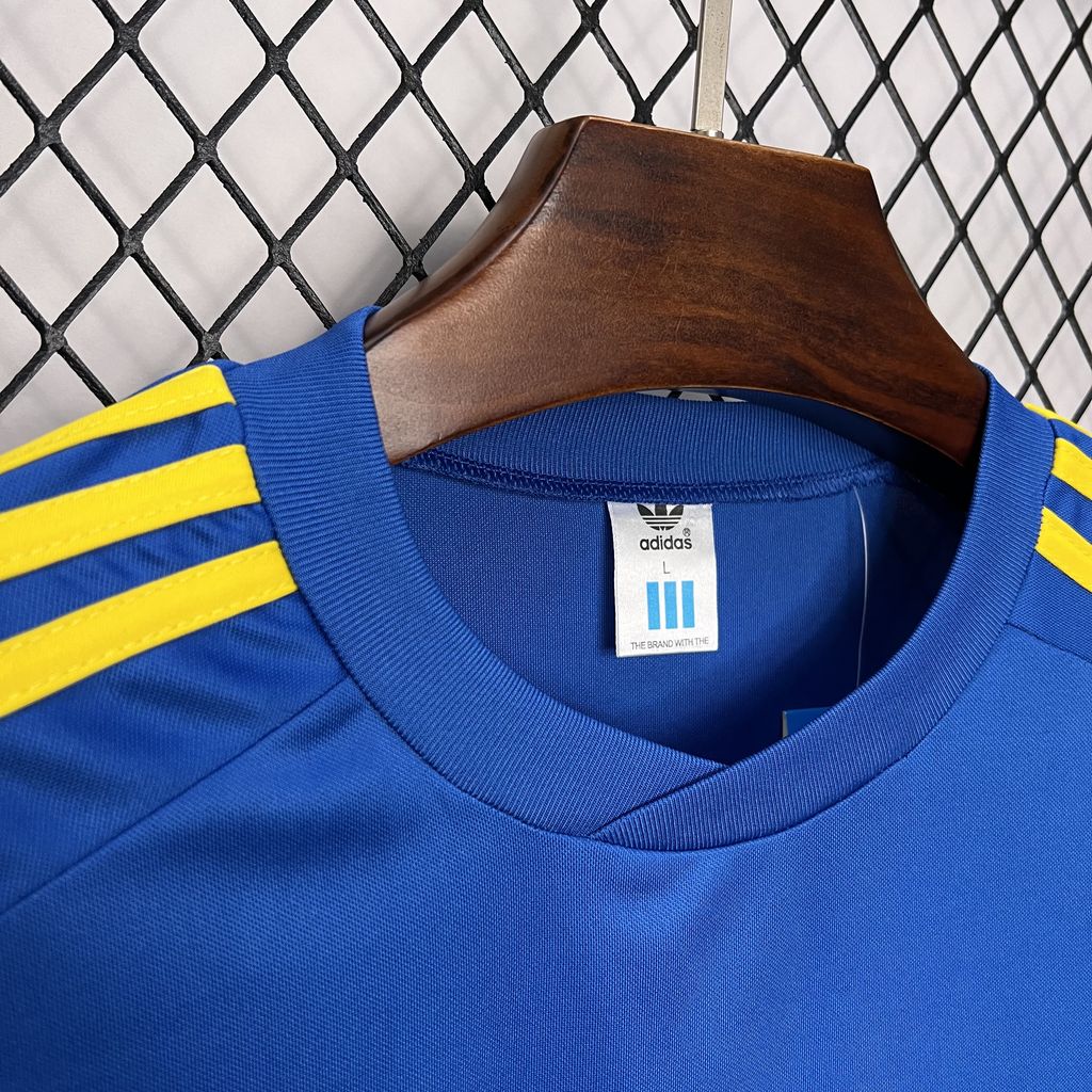 Retro Boca Juniors 1981-82 Home Long Sleeve Jersey - ReplicasJersey