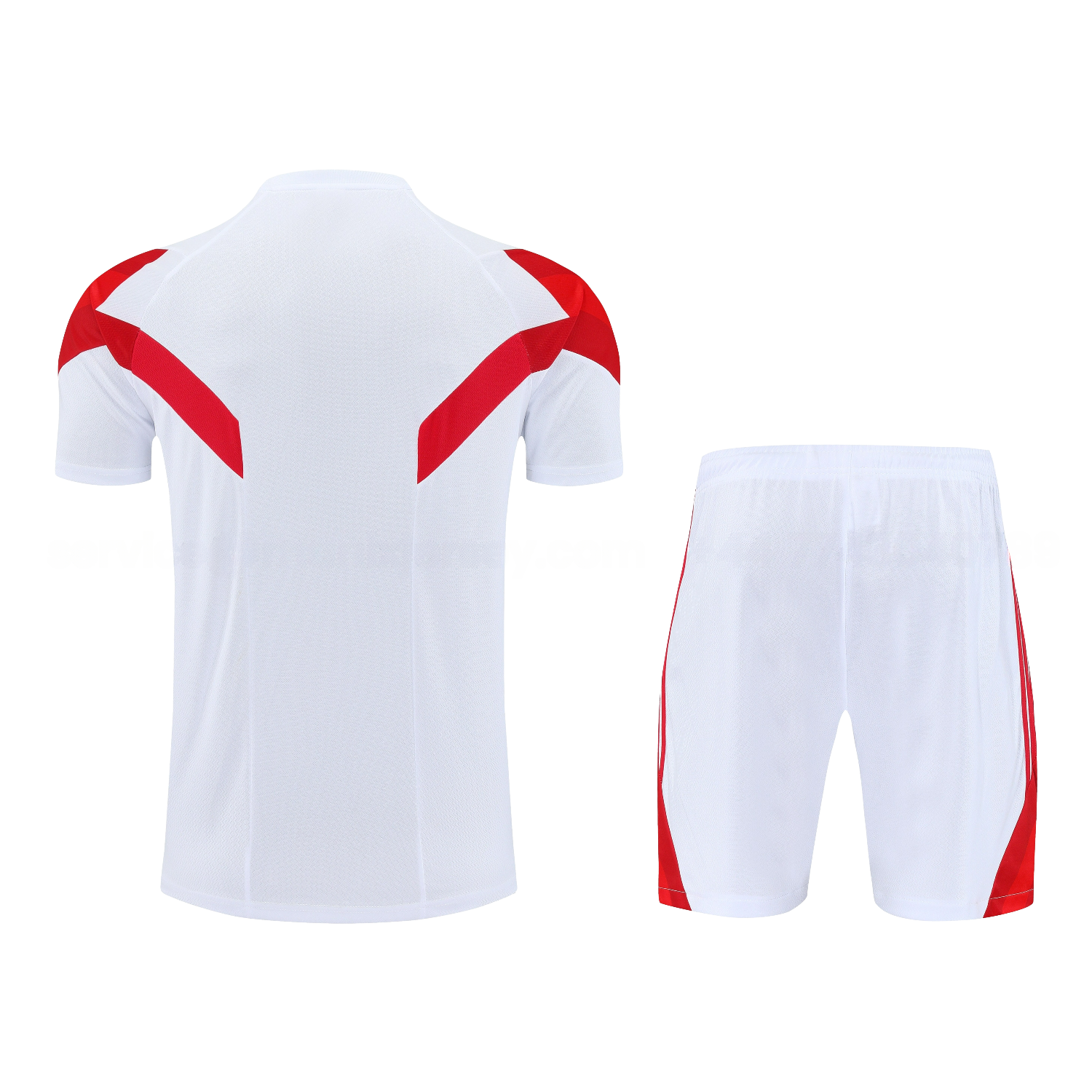 Bayern Munich 25-26 Short-Sleeve Training Set - White Top & white Shorts - ReplicasJersey