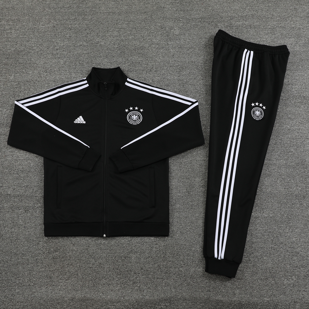Germany 2024 Jacket Training Tracksuit - Black - ReplicasJersey