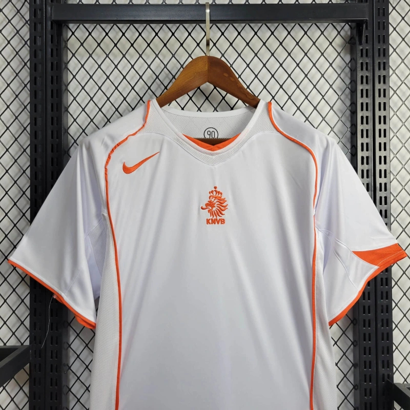Retro Netherlands 2004 Away Jersey - ReplicasJersey