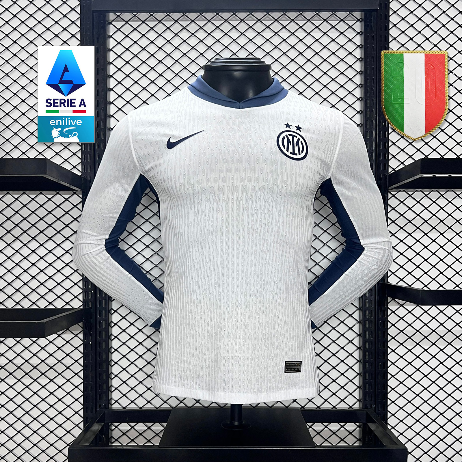 Inter Milan 24-25 Away Long Sleeve Jersey - Player Version - ReplicasJersey