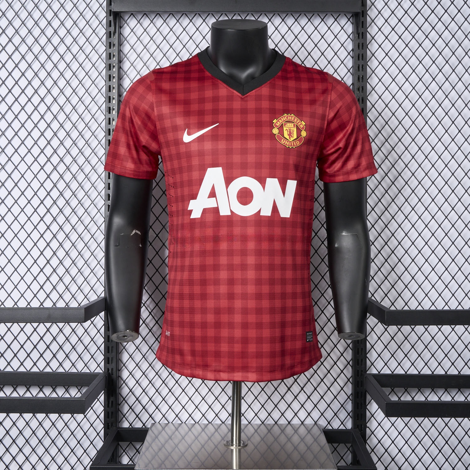 Retro Manchester United 2012-13 Home Jersey - Player Version - ReplicasJersey