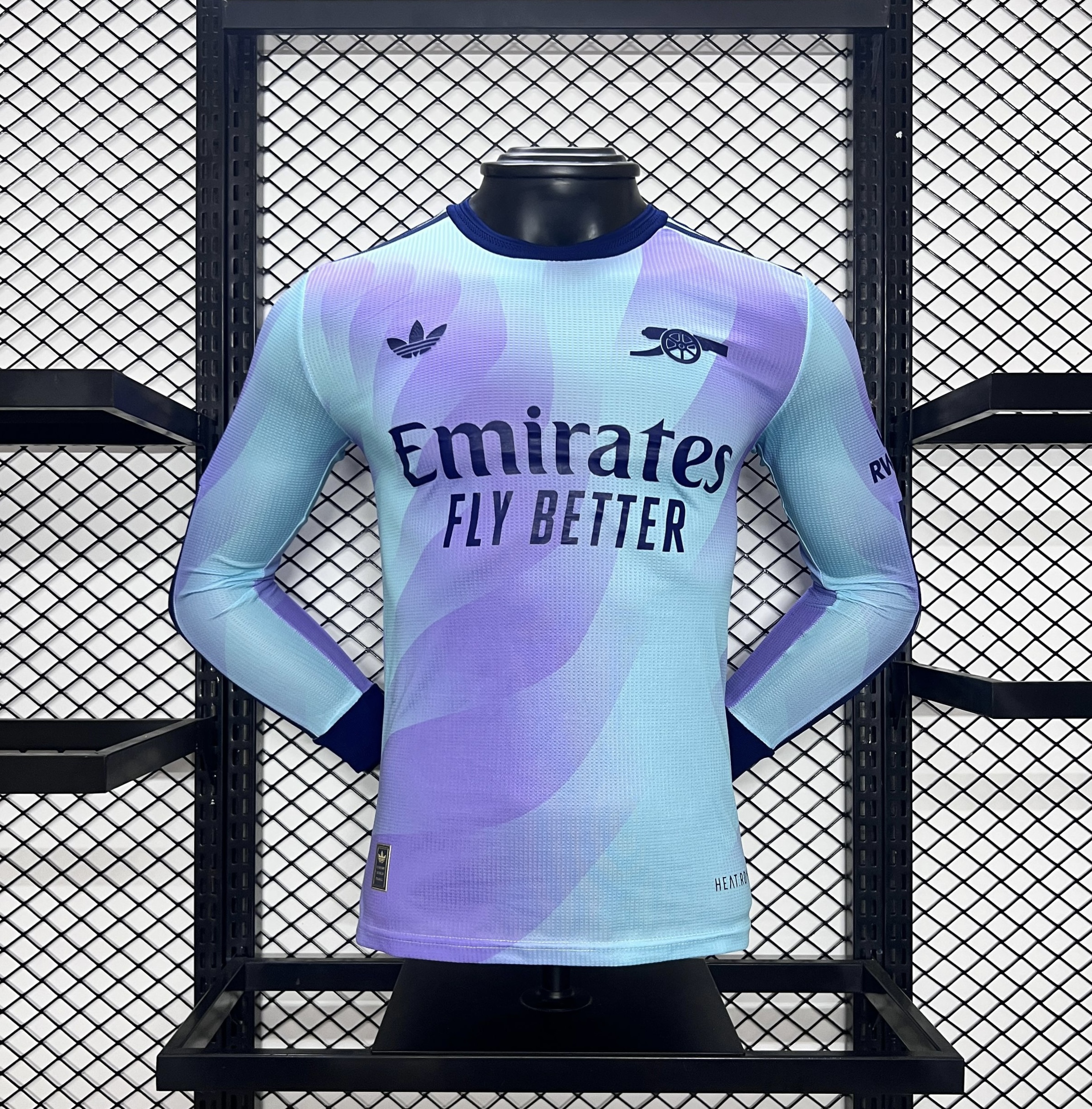 Arsenal 24-25 Third Long Sleeve Jersey - Player Version - ReplicasJersey