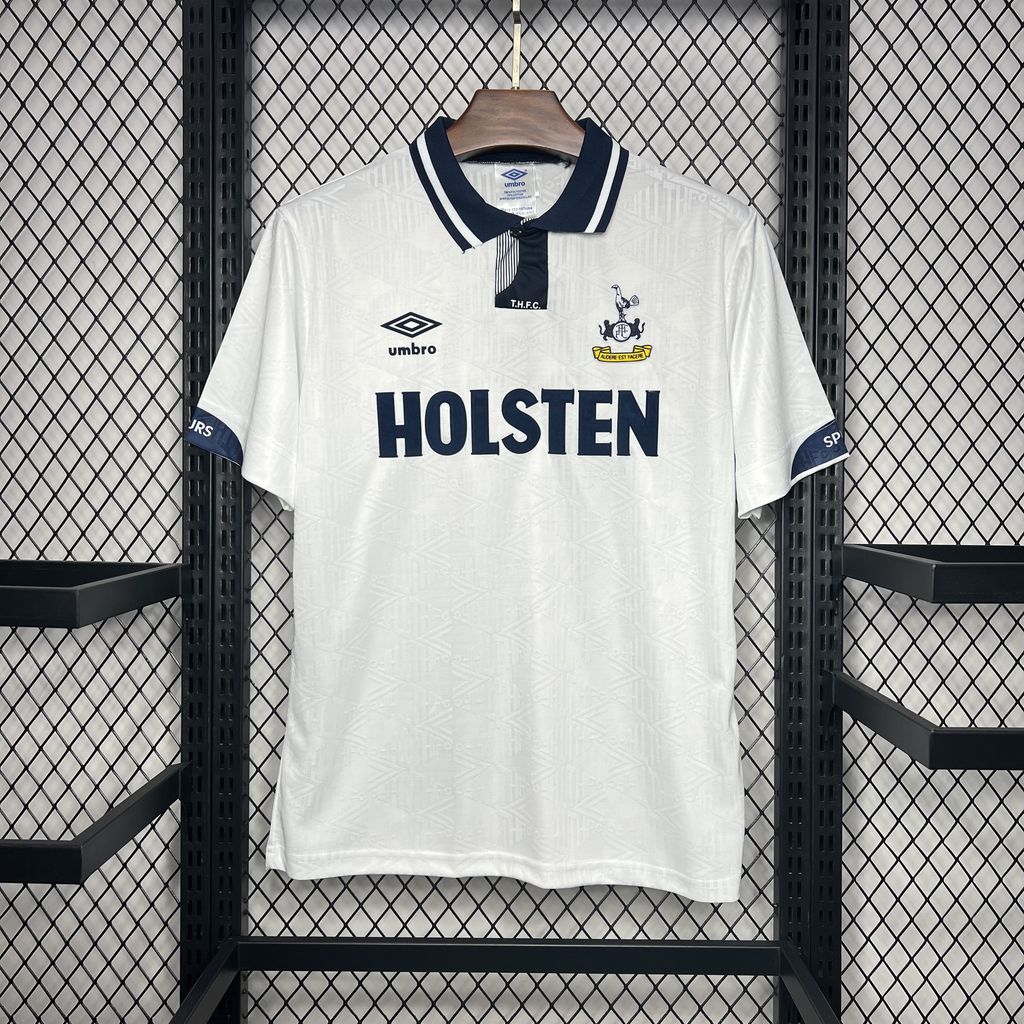 Retro Tottenham Hotspur 1991-93 Home Stadium Jersey - ReplicasJersey