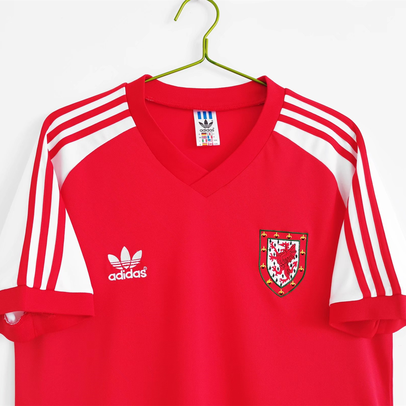 Retro Wales 1982 Home Stadium Jersey - ReplicasJersey