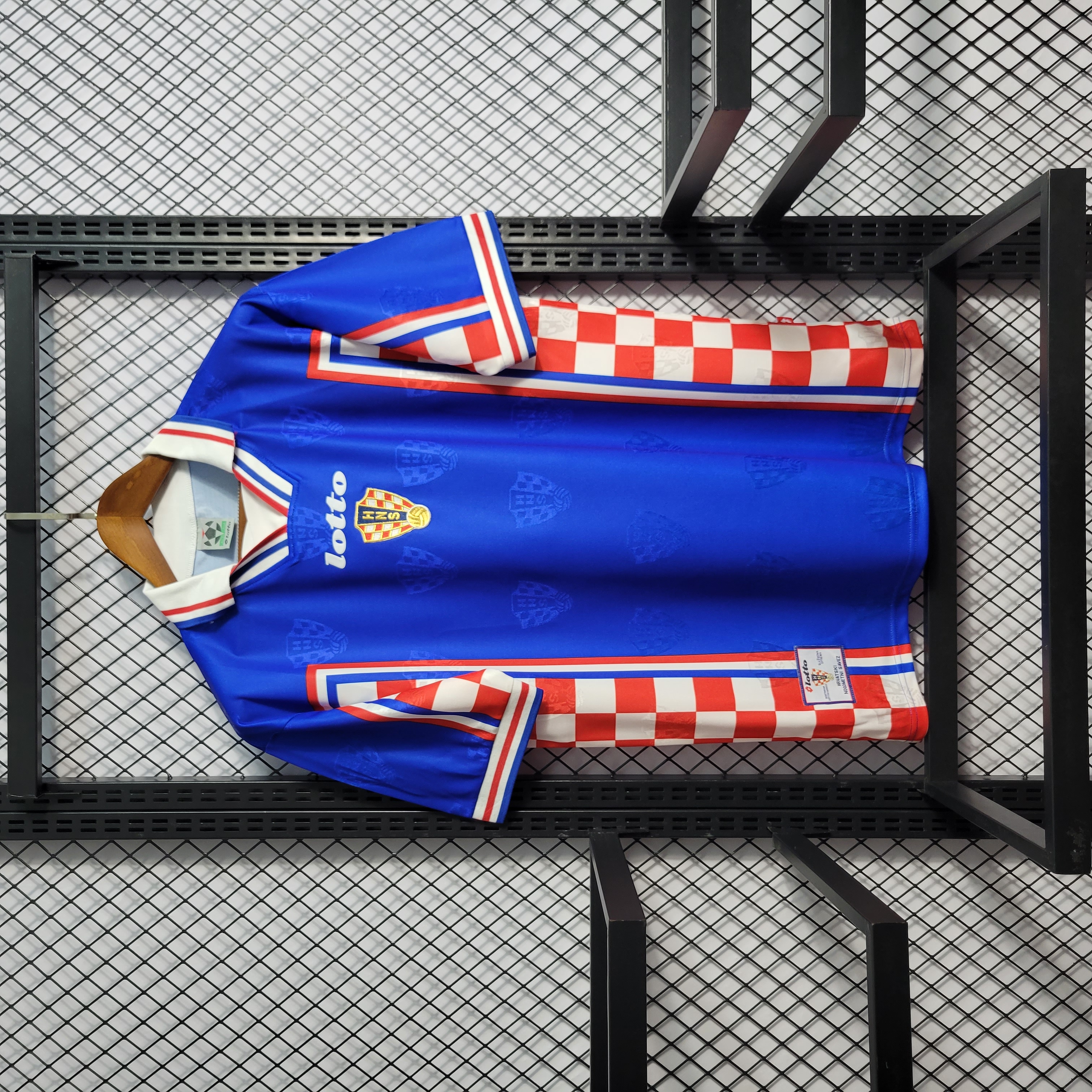 Retro Croatia 1998 Away Stadium Jersey - ReplicasJersey