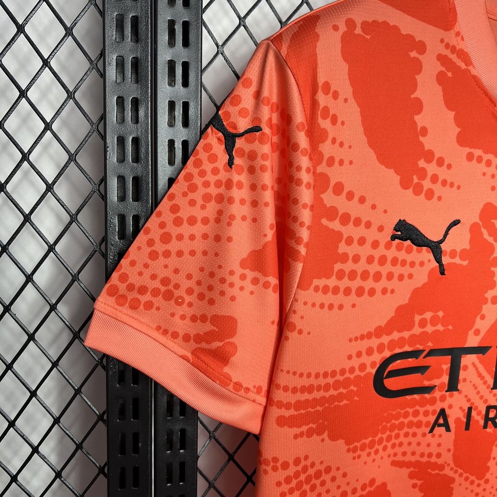 Manchester City 24-25 Orange Goalkeeper Jersey - Fans Version - ReplicasJersey