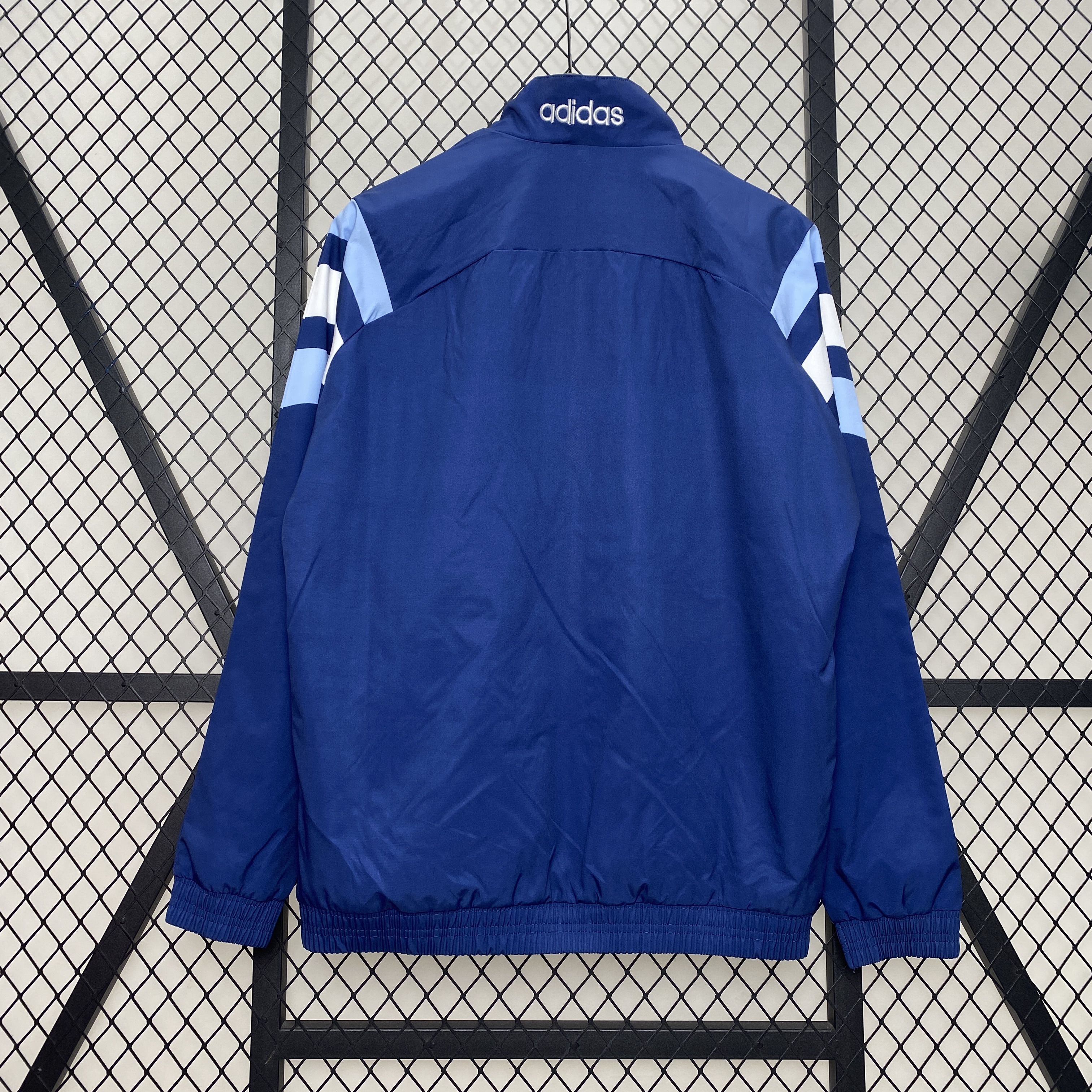 Argentina 24-25 Throwback Windbreaker Jacket - Blue - ReplicasJersey