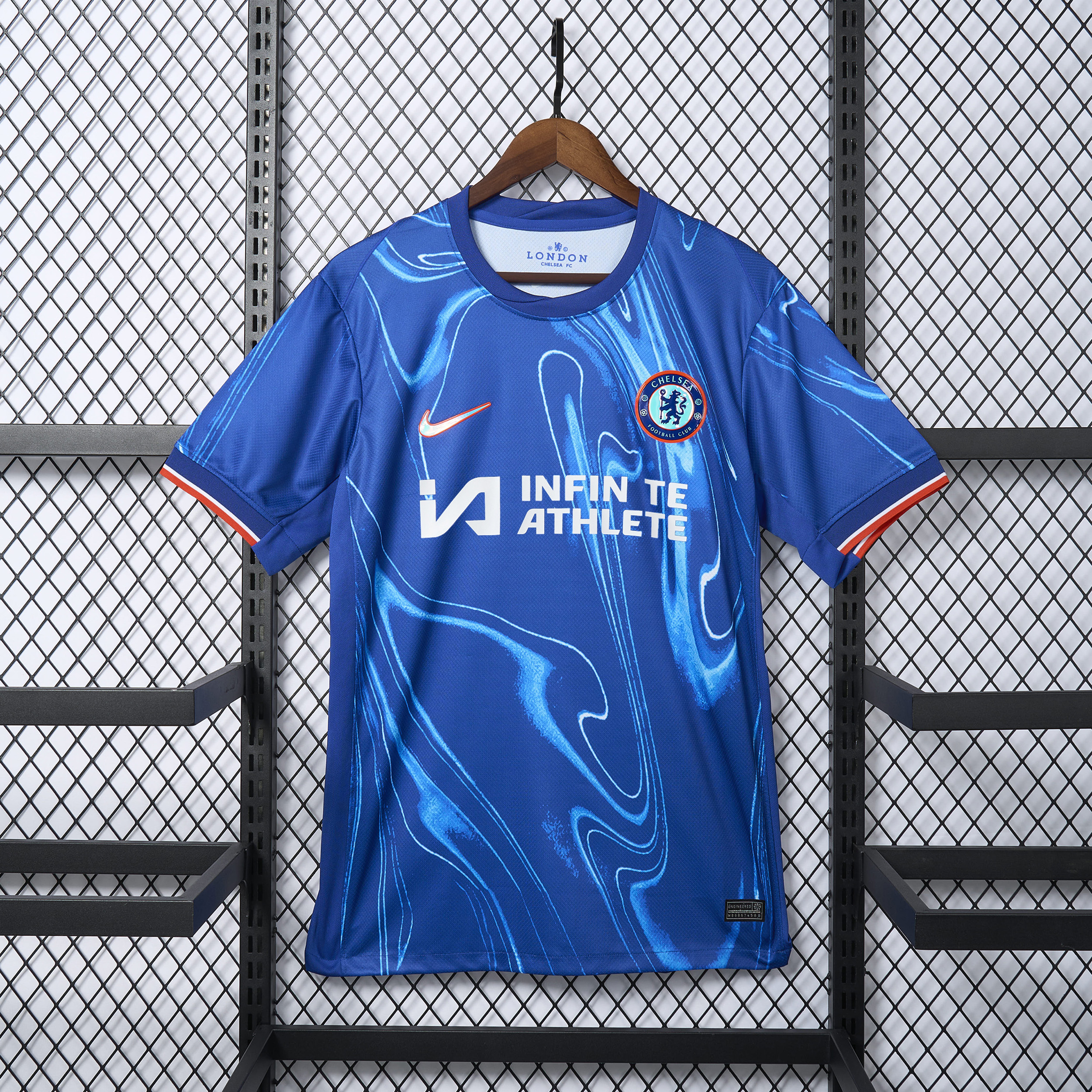 C.H.E.L.S.E.A 24-25 Home Stadium Jersey With Chest Advertisement - Fans Version - ReplicasJersey