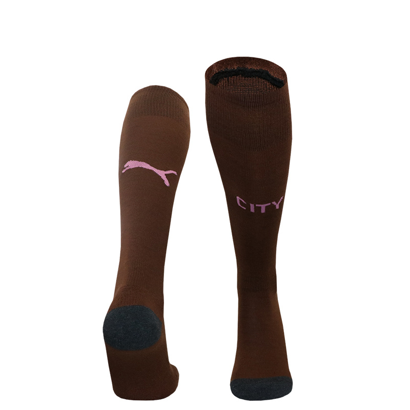 Manchester City 24-25 Goalkeeper GK Socks - Brown - ReplicasJersey