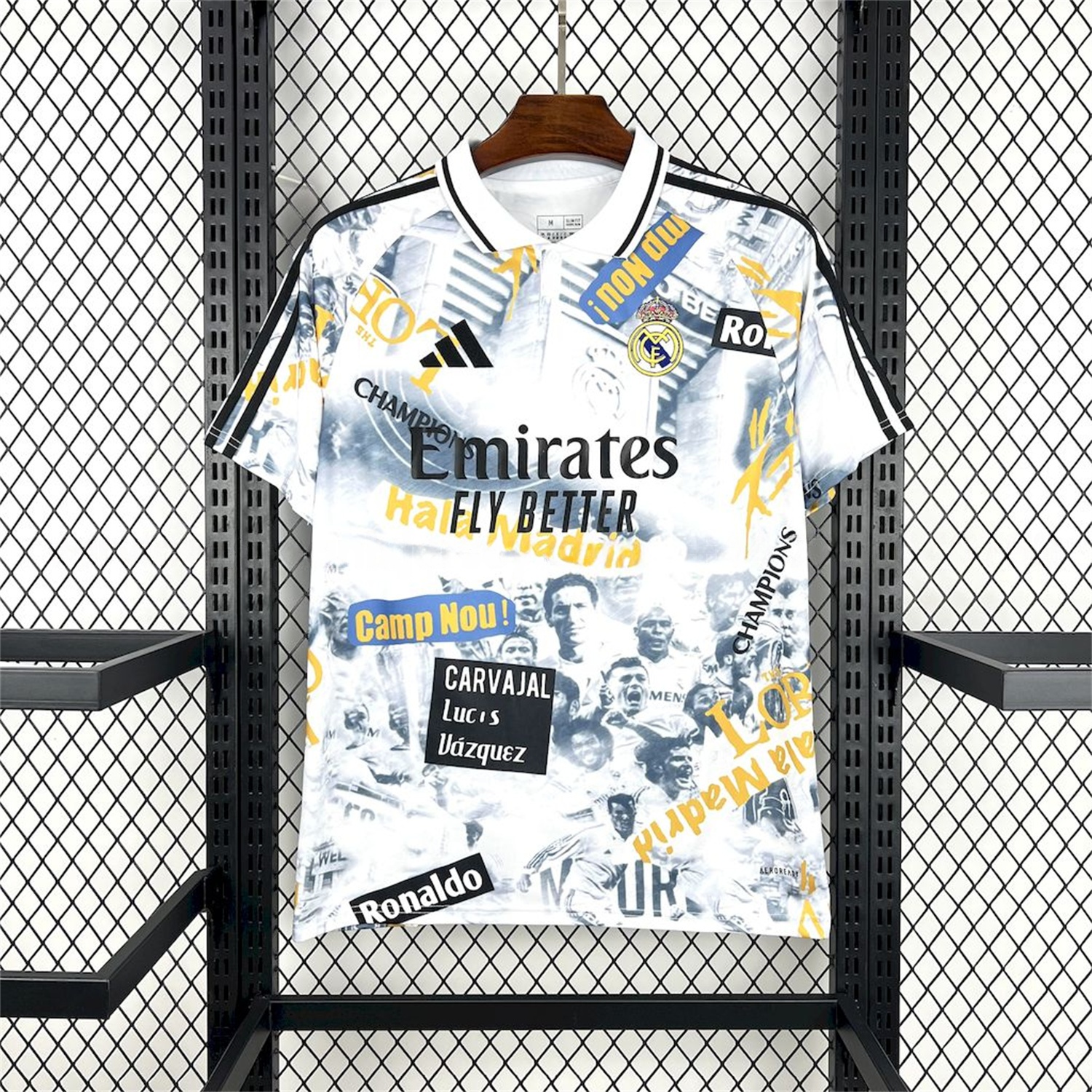 Real Madrid 25-26 Capture Of Camp Nou POLO White Special Jersey - Fans Version - ReplicasJersey