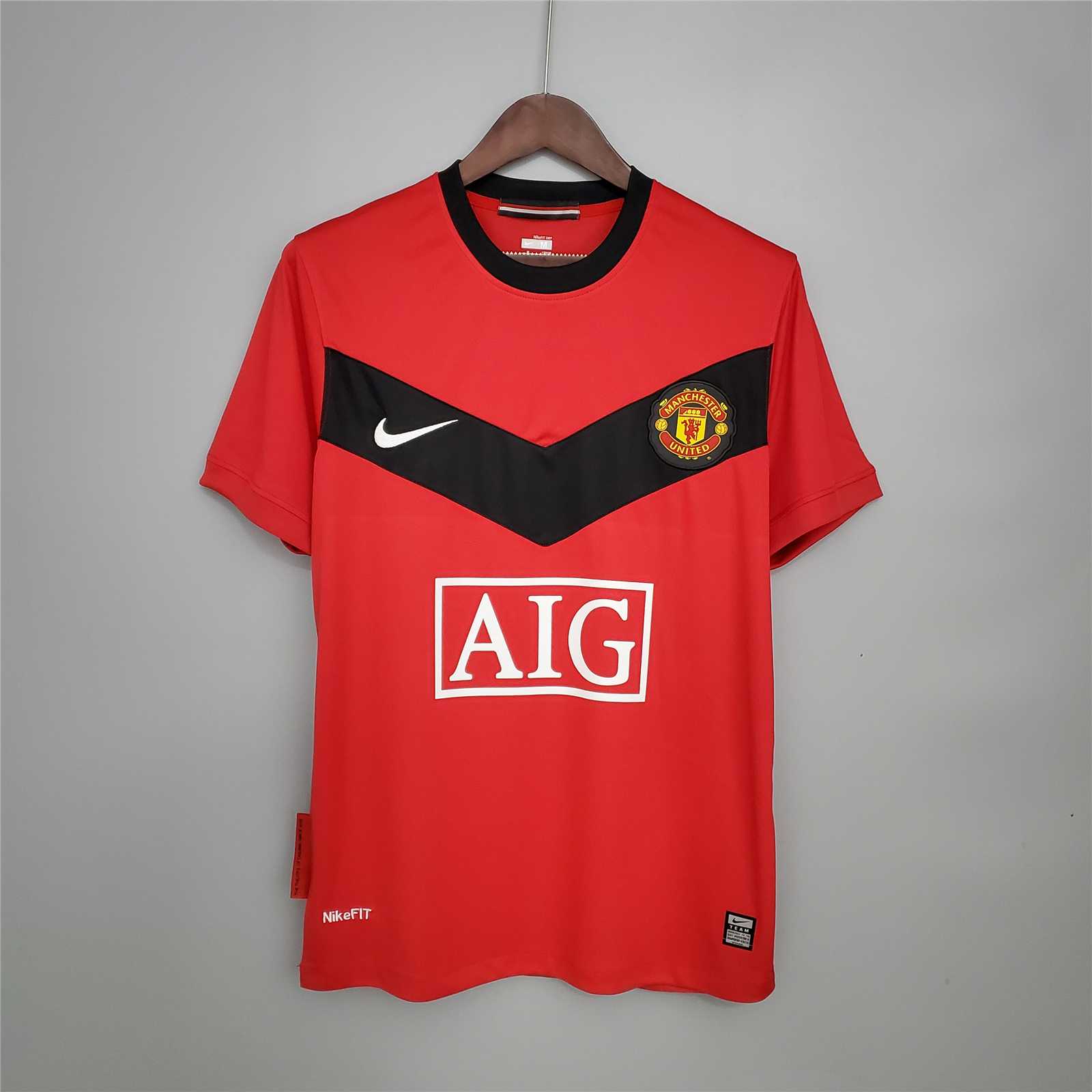 Manchester United Retro 09-10 Home Stadium Jersey - ReplicasJersey
