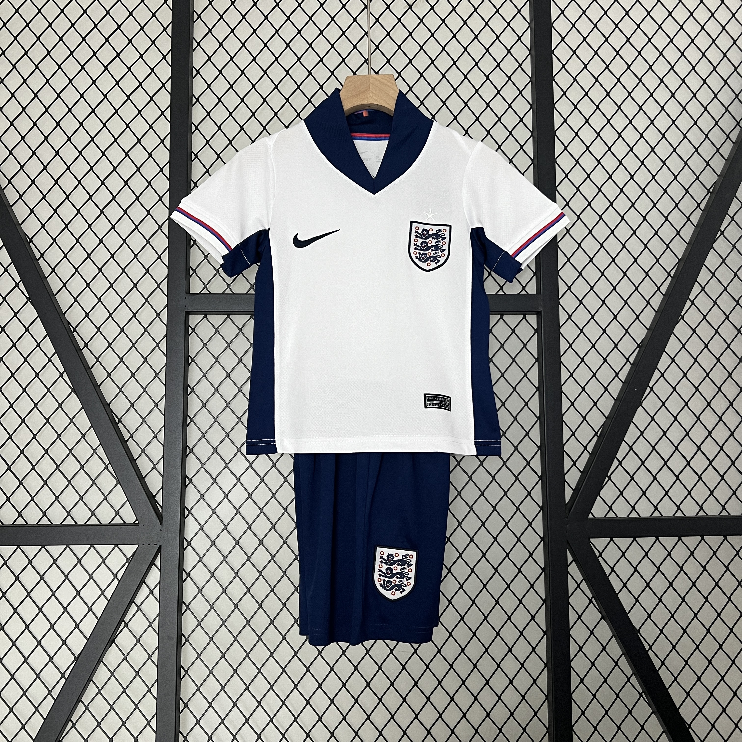 England 2024 Home Stadium Kids Kit - ReplicasJersey