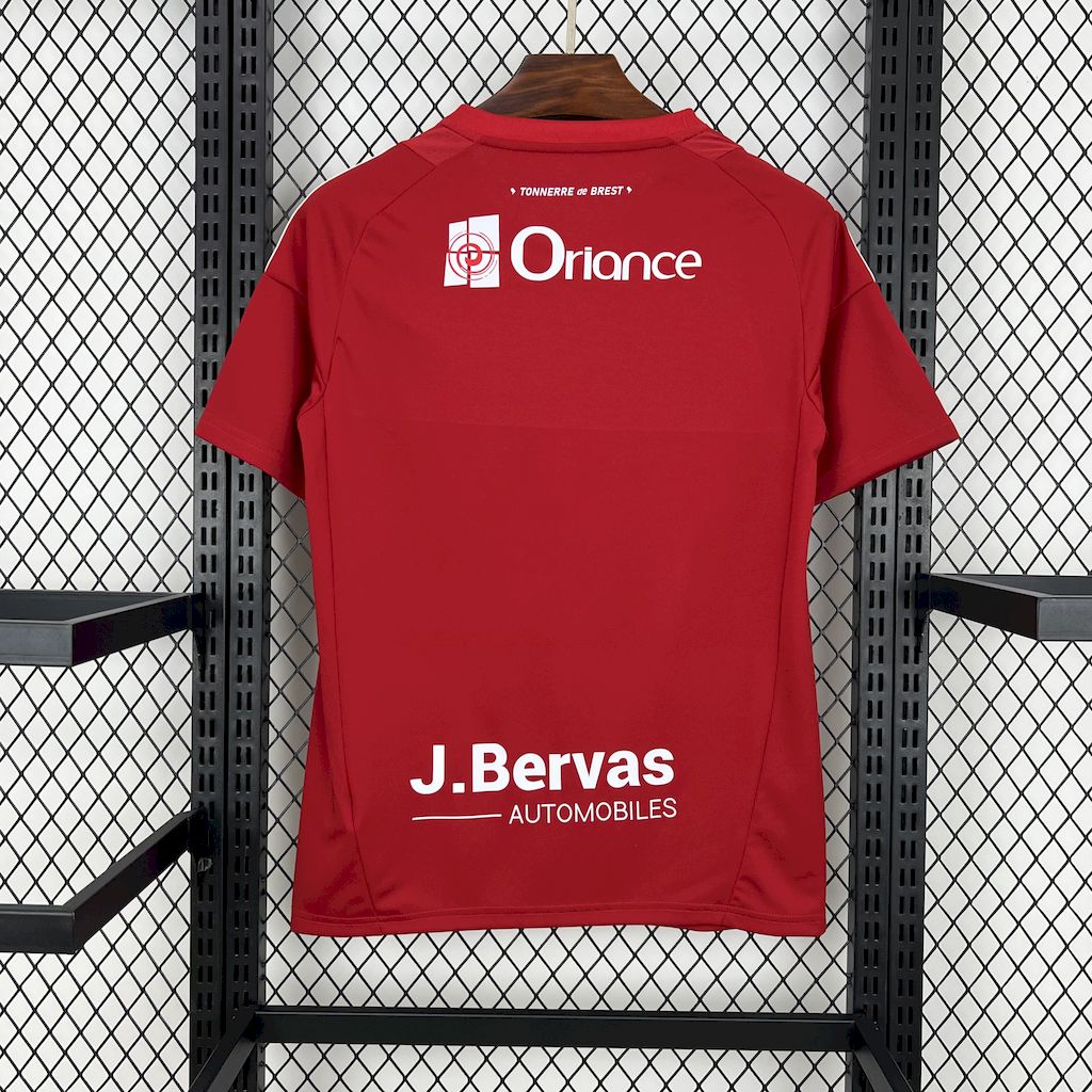 Stade Brestois 24-25 Home Jersey - Fans Version - ReplicasJersey