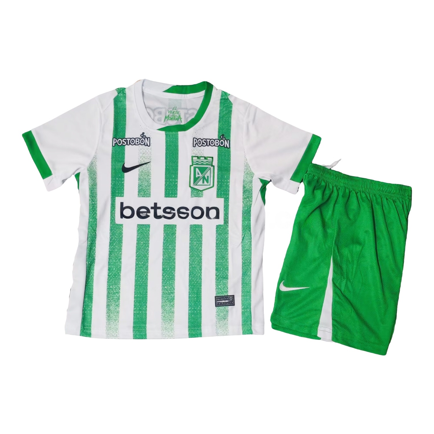Atlético Nacional 25-26 Home Kids Kit - ReplicasJersey