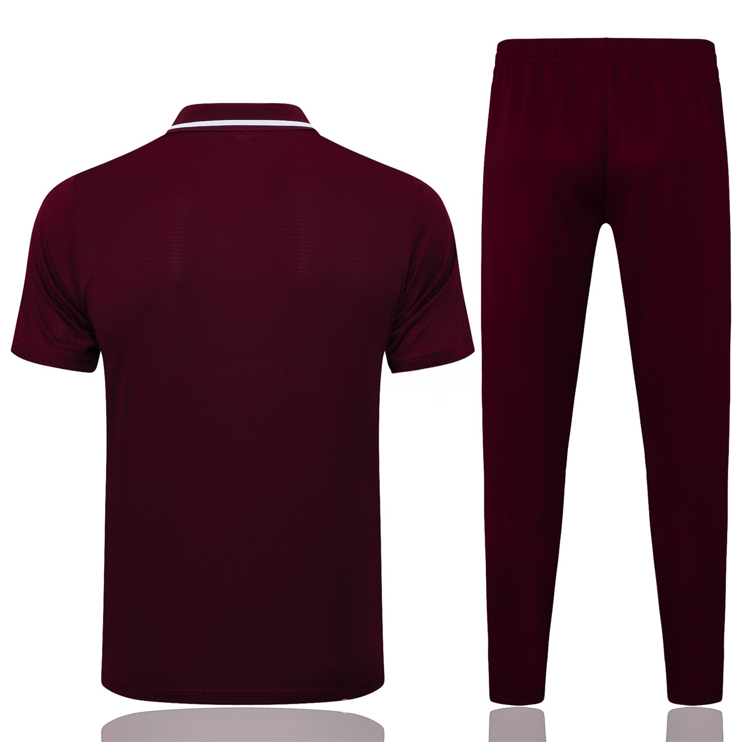 Bayern Munich 25-26 POLO Short-Sleeve Training Set - Deep Red Top and Pants - ReplicasJersey