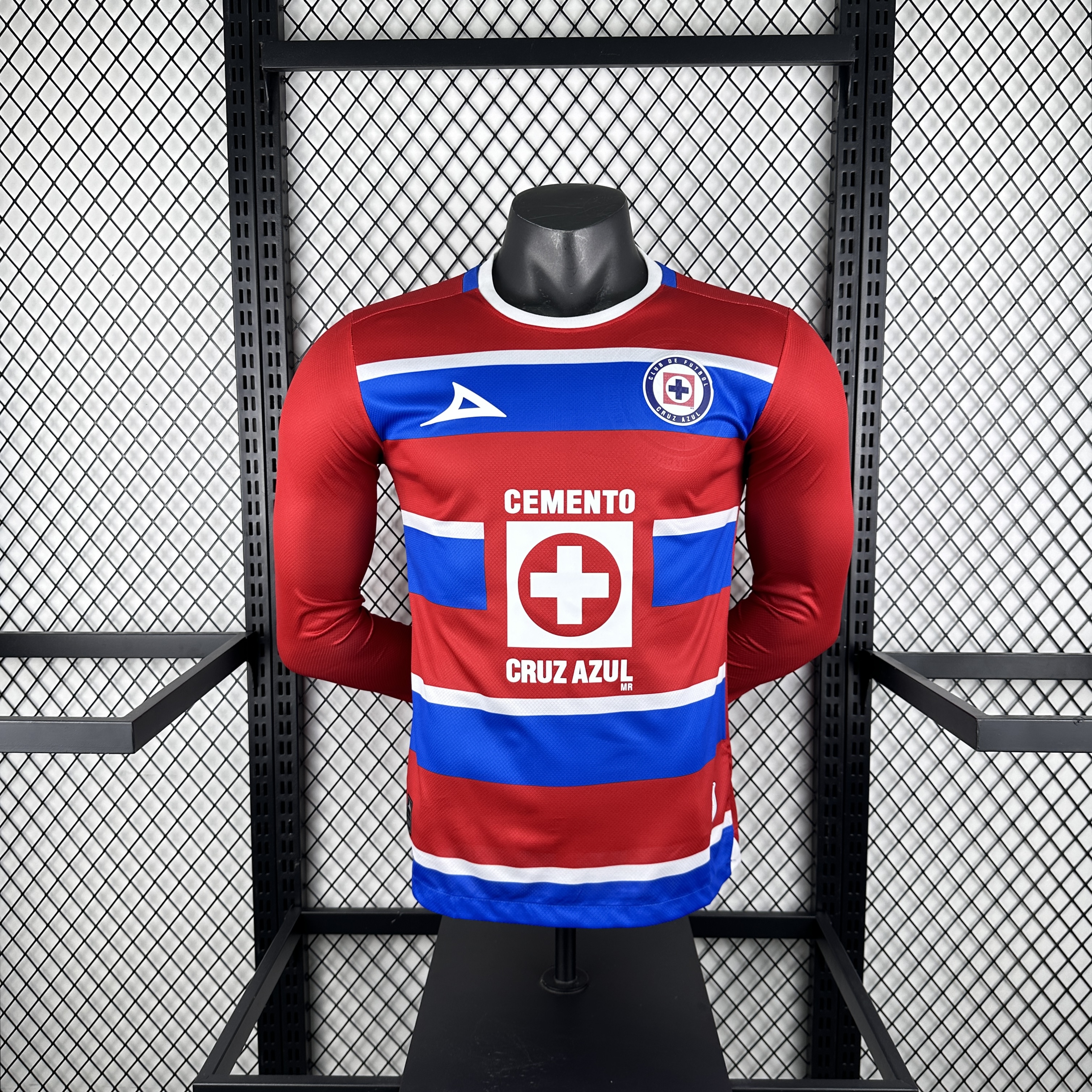 Cruz Azul 24-25 Red Long Sleeve GK Third Jersey - Player Version - ReplicasJersey