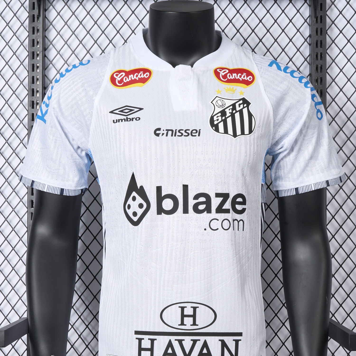 Santos 24-25 Home Jersey With Sponsors - Player Version - ReplicasJersey