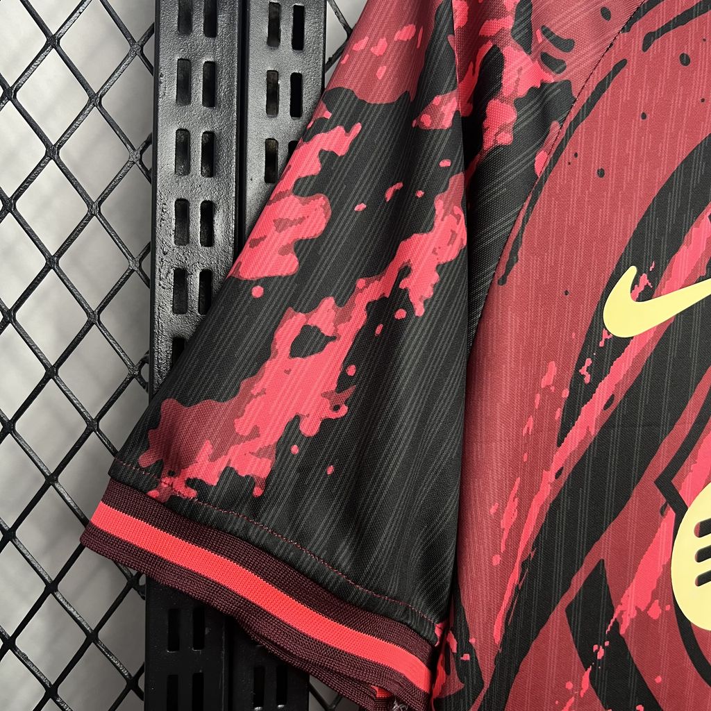 B.A.R.S.A 24-25 Red Crest Special Edition Jersey - Fans Version - ReplicasJersey