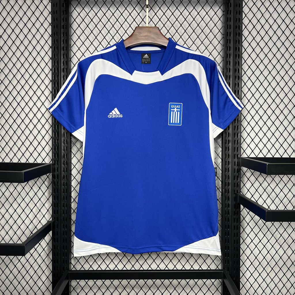 Retro Greece 2004 Home Stadium Jersey - ReplicasJersey