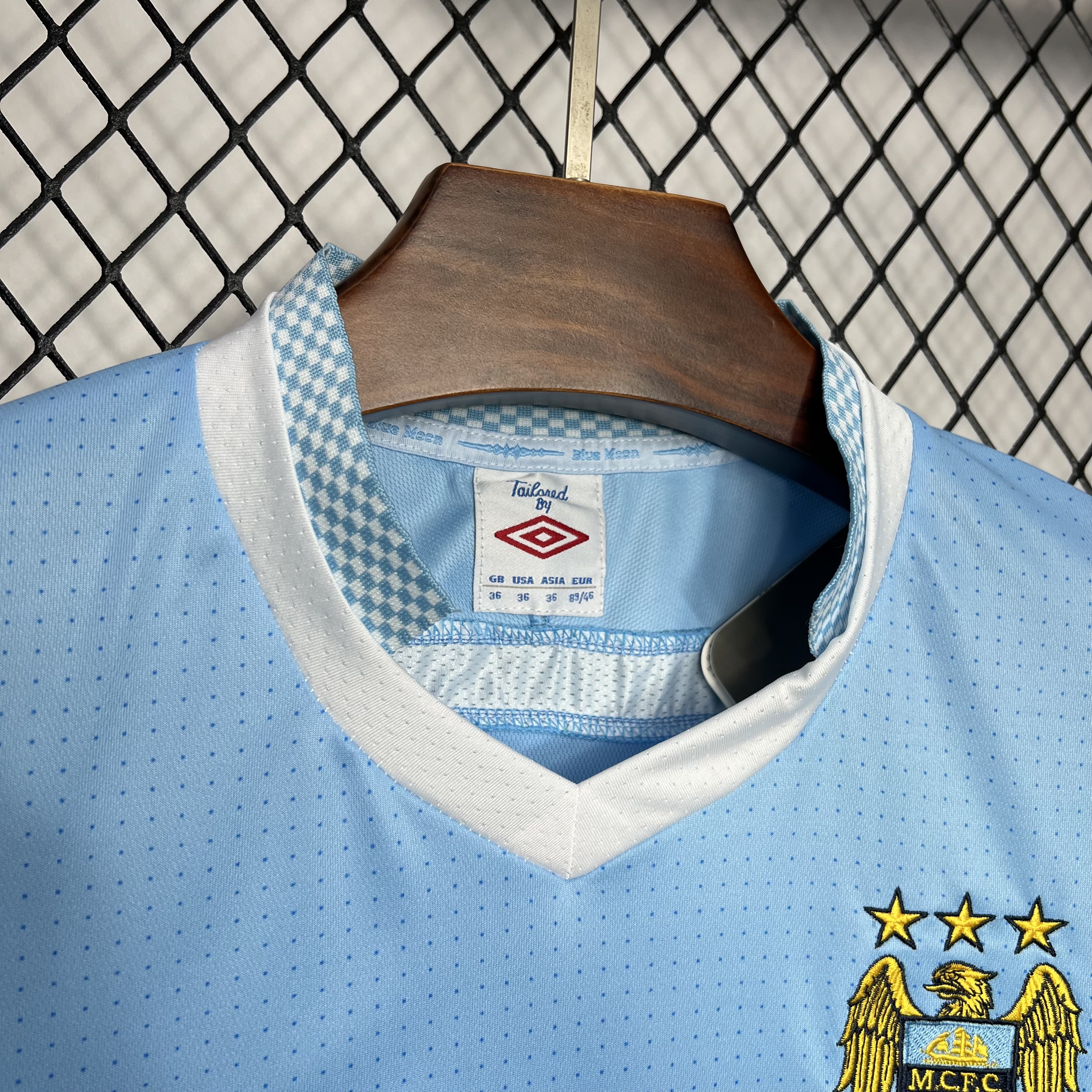 Retro Manchester City 2011-12 Home Stadium Jersey - ReplicasJersey