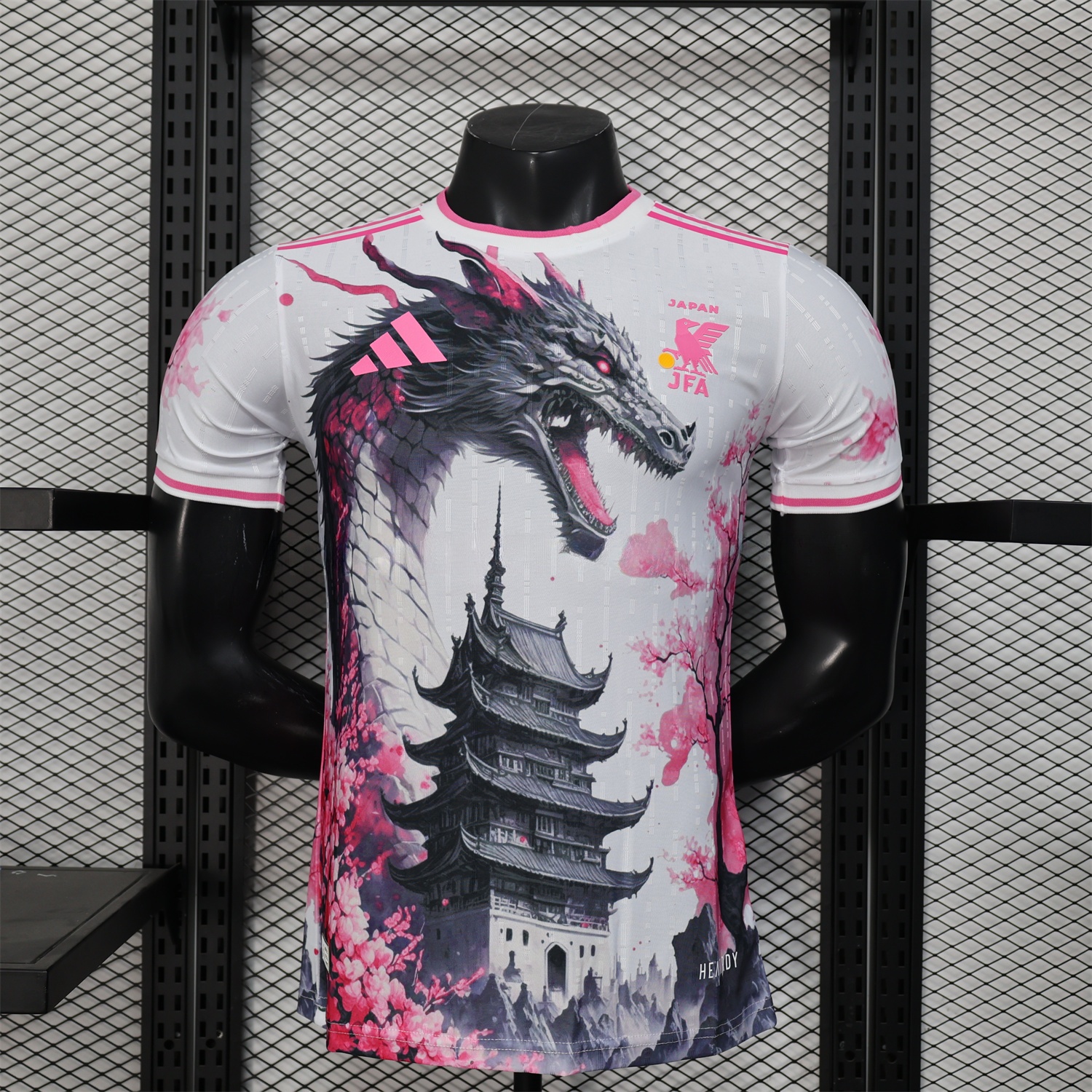 Japan 25-26 Black Dragon & Tower White Special Edition Jersey - Player Version - ReplicasJersey