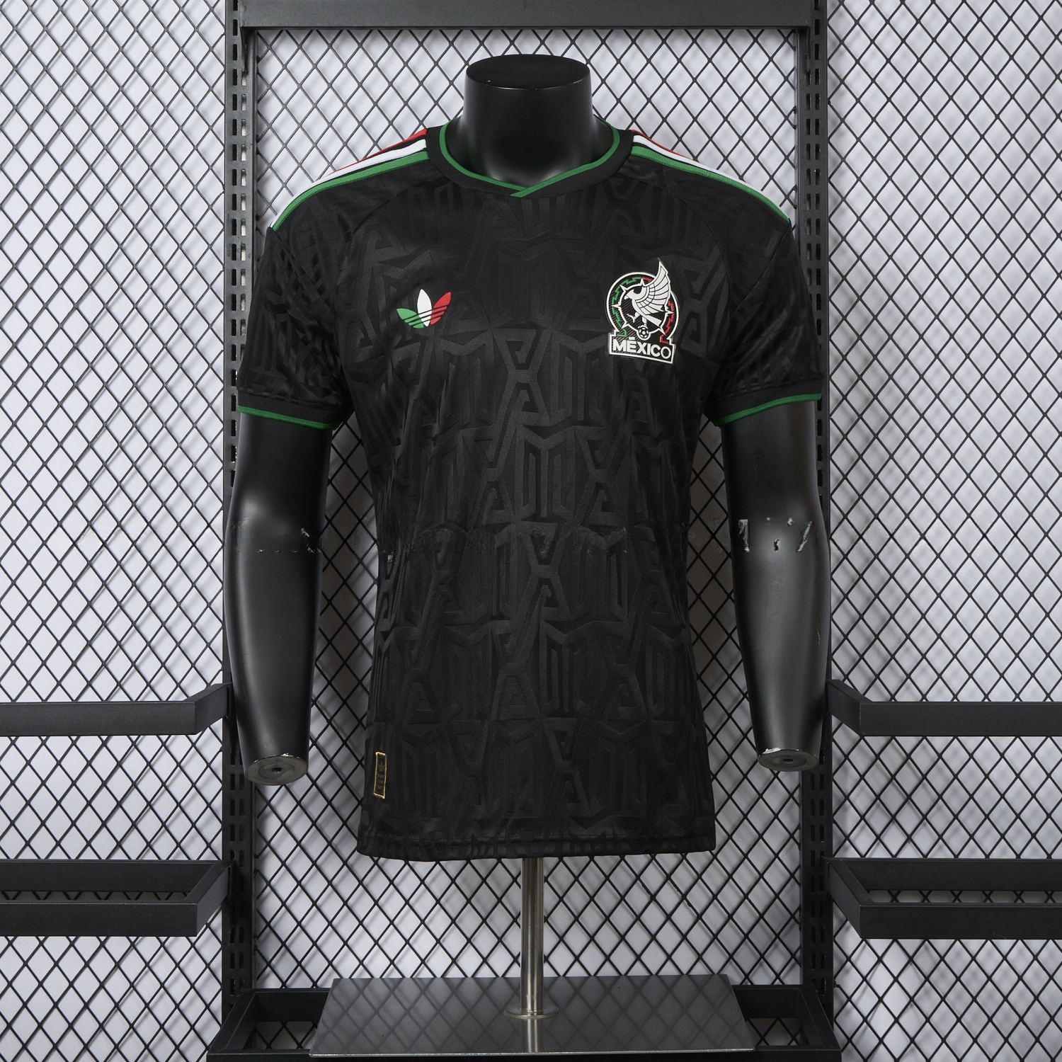 Mexico 25-26 Thire Colors Trefoil Black Special Jersey - Player Version - ReplicasJersey