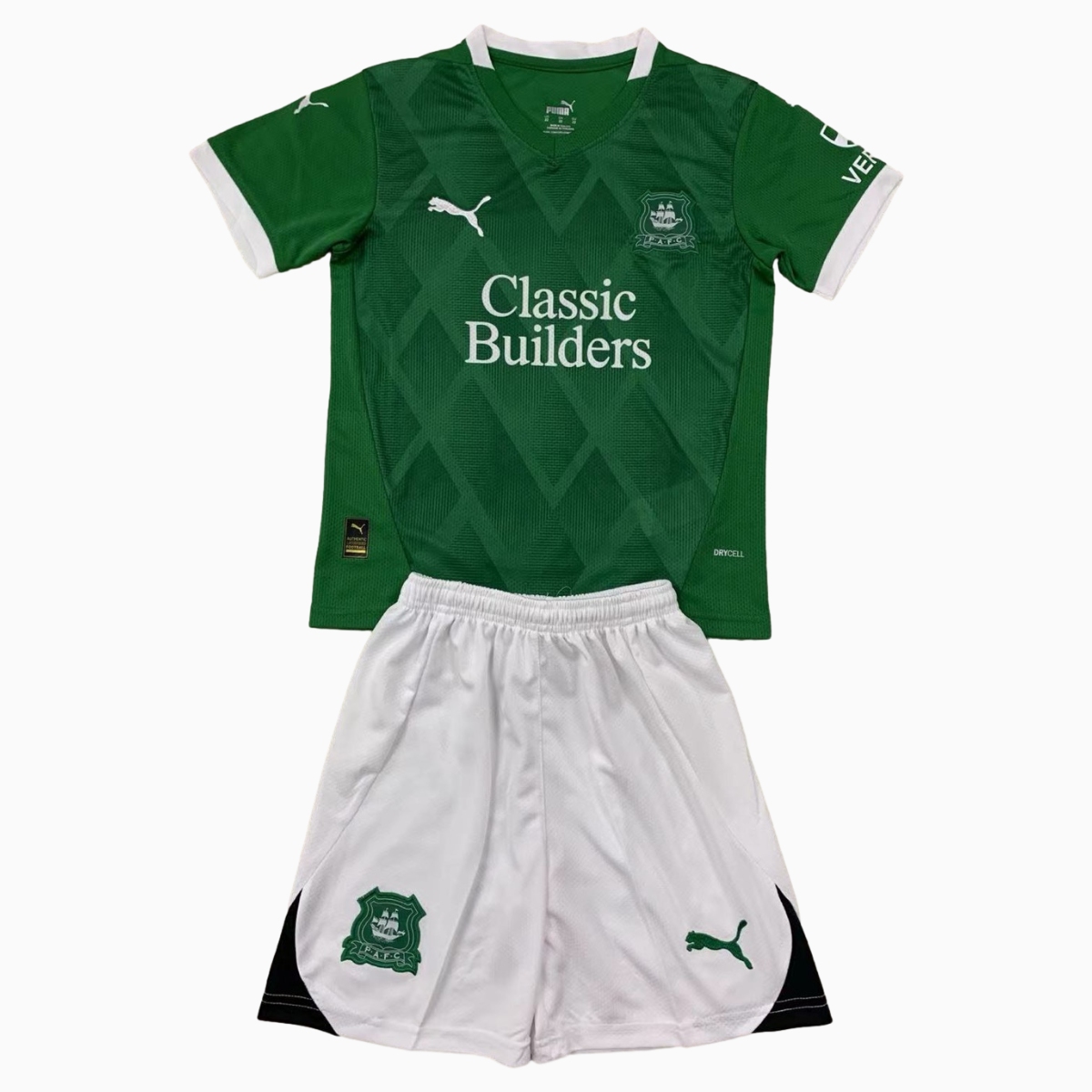 Plymouth Argyle 24-25 Home Kids Kit - ReplicasJersey
