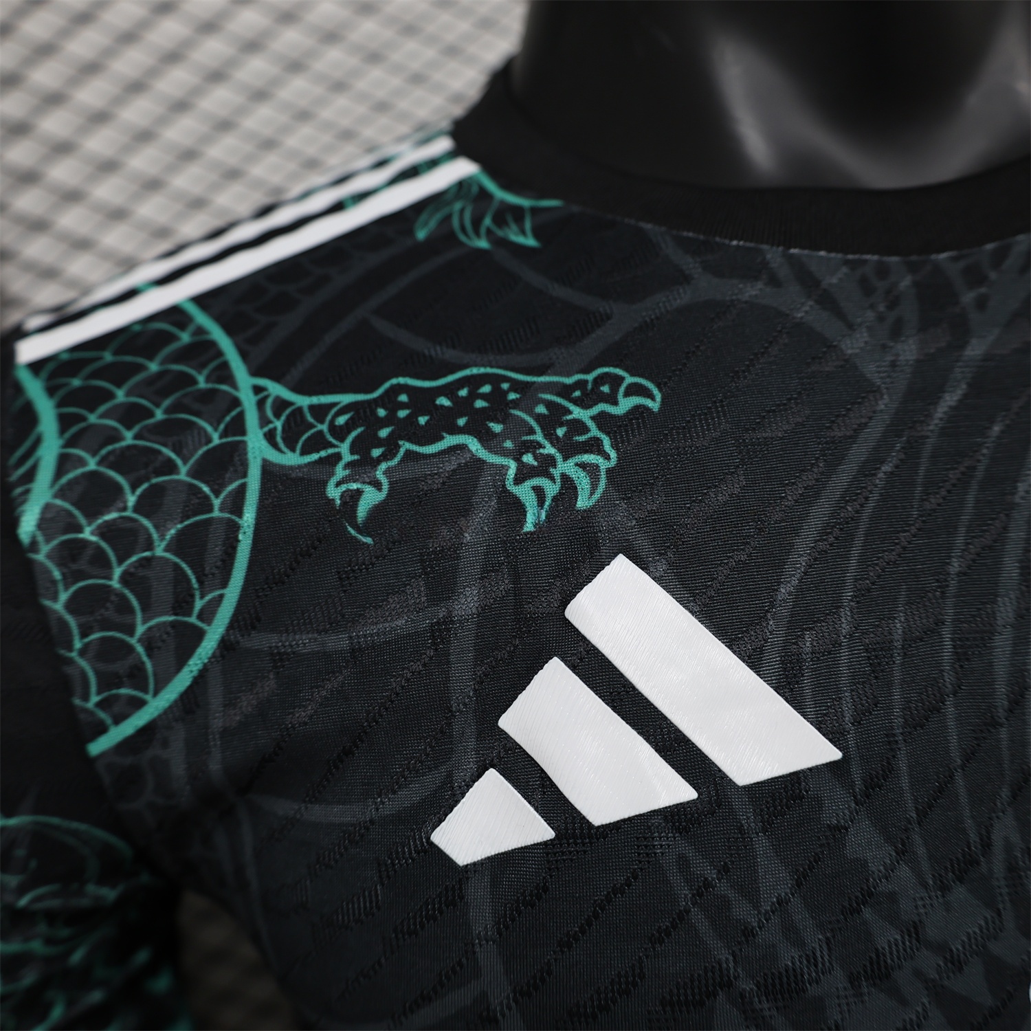 Real Madrid 24-25 Black and Green Loong Jersey - Player Version - ReplicasJersey