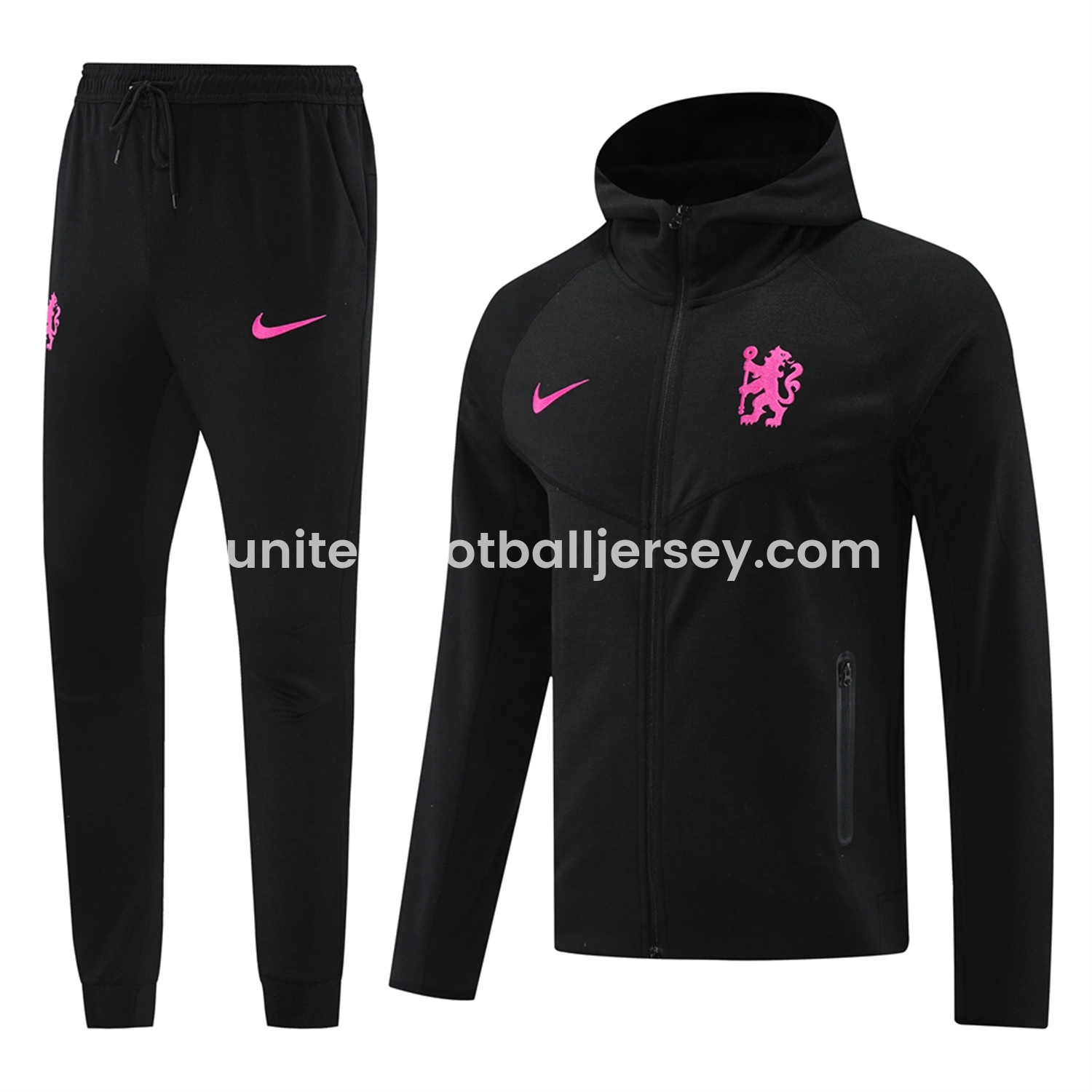 C.H.E.L.S.E.A 24-25 Jacket Training Tracksuit - Black Jackets & Pants - ReplicasJersey