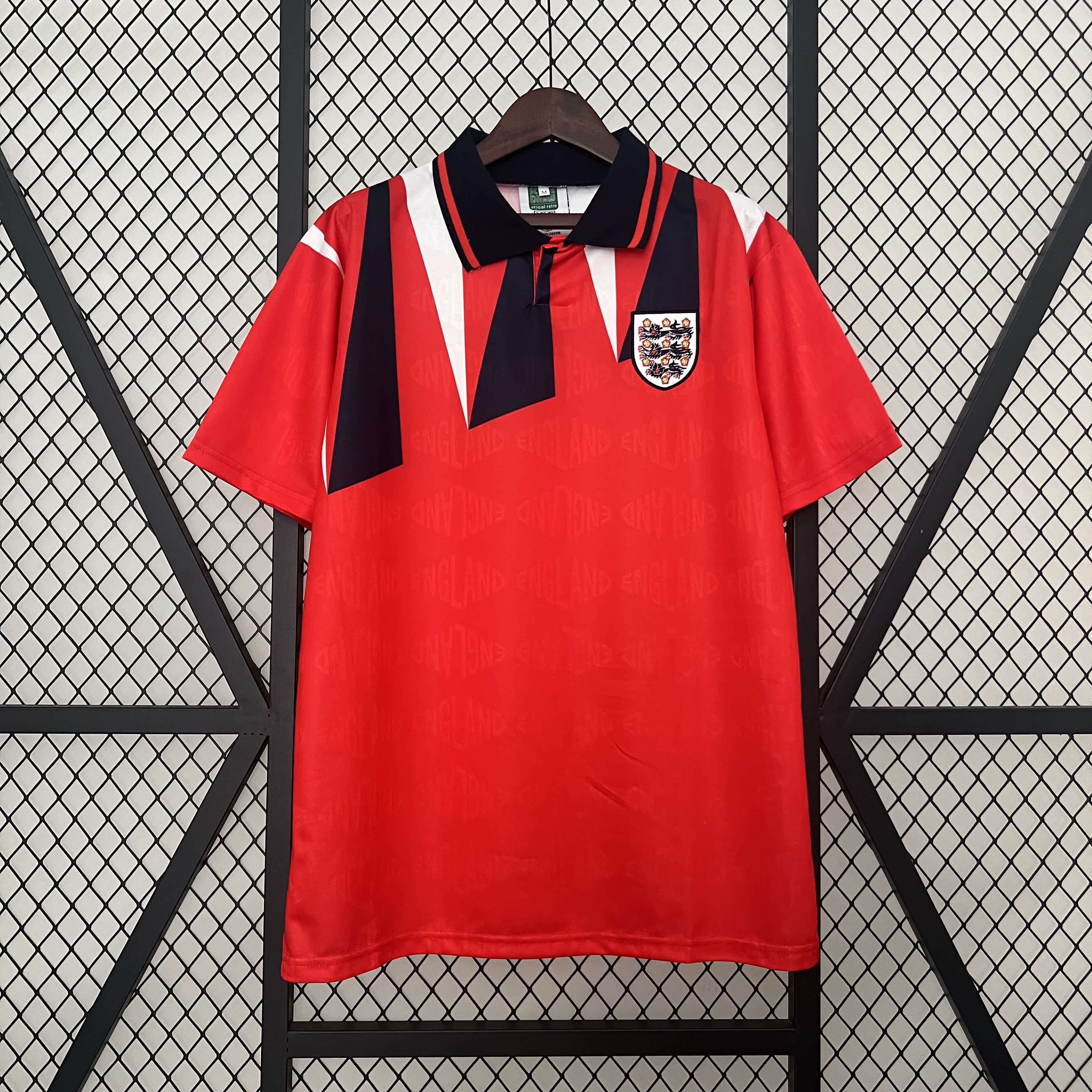 Retro England 1992 Away Jersey - Fans Version - ReplicasJersey