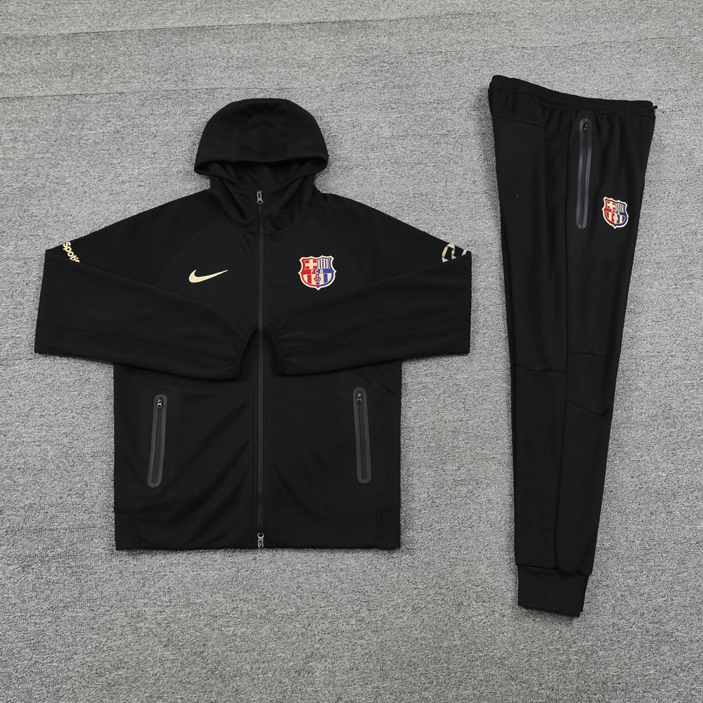 B.A.R.S.A 24-25 Unsponsored Training Hoodie Set - Black Hoodie and Pants - ReplicasJersey