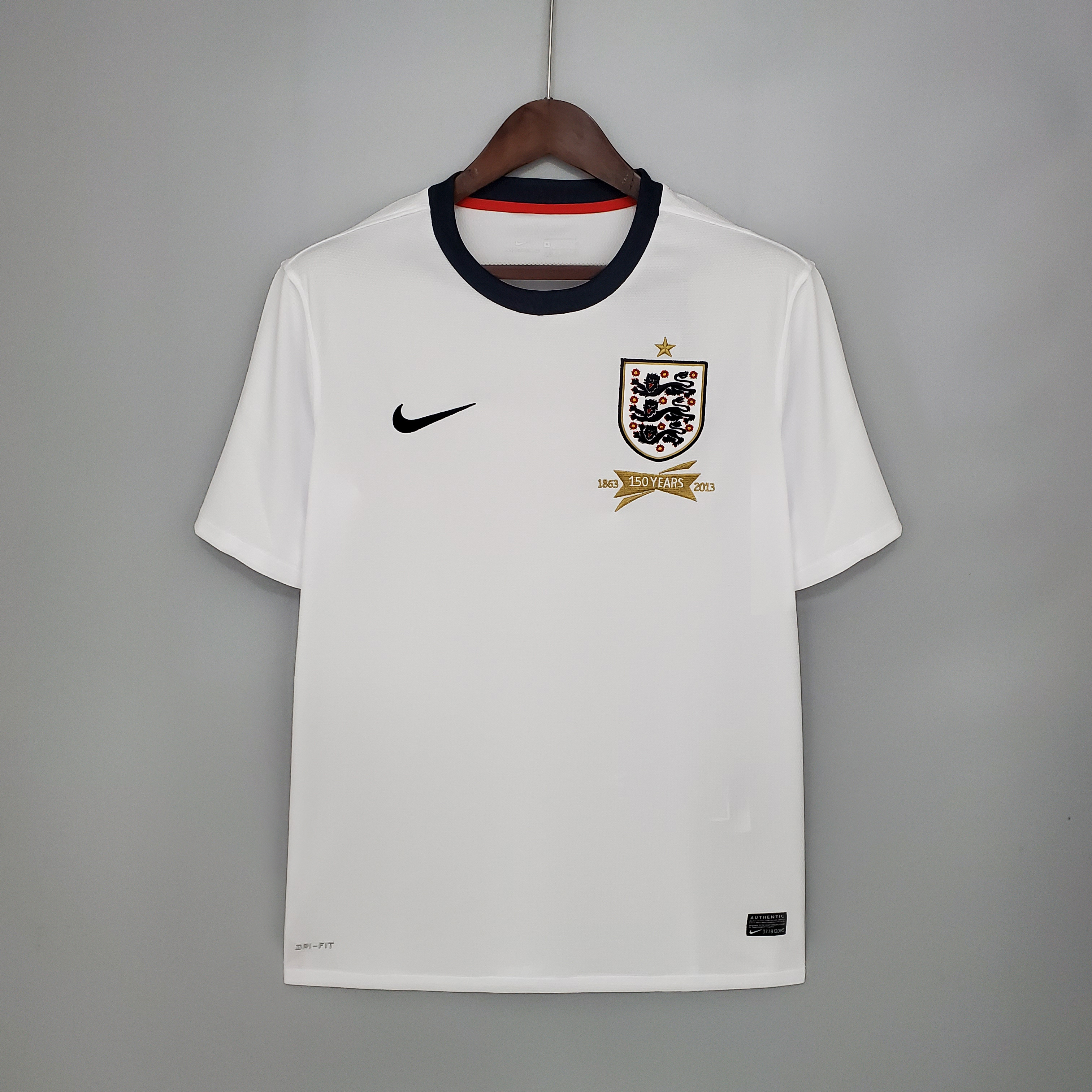 Retro England 2013 150 YEARS Home Stadium Jersey - ReplicasJersey