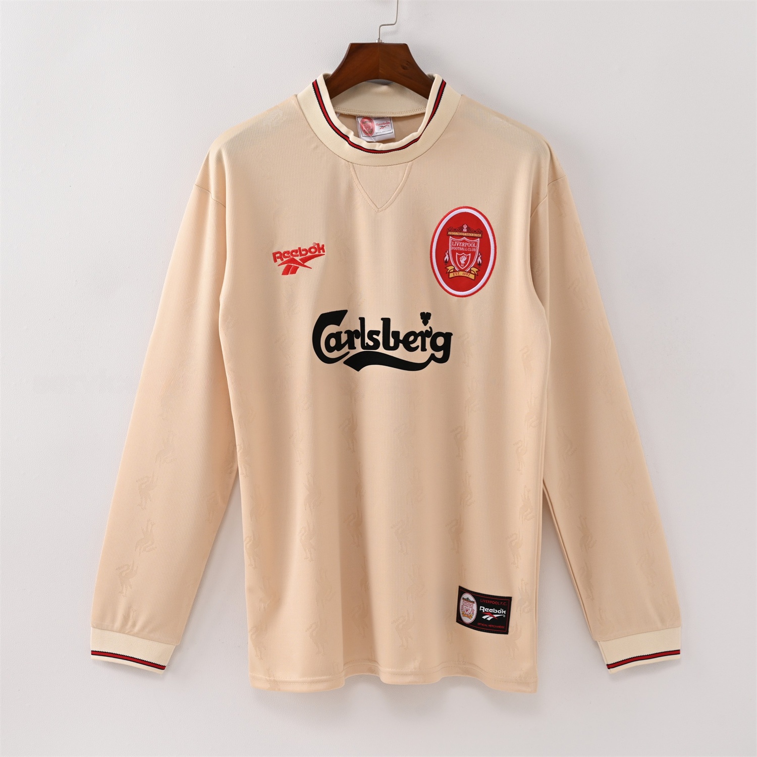 Retro Liver.pool 1996-97 Away Long Sleeves Jersey - ReplicasJersey