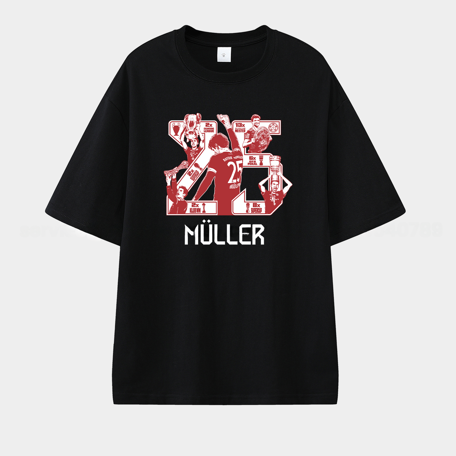 Bayern Munich Müller‘s Championship Summary Unisex Pure Cotton T-shirt - ReplicasJersey