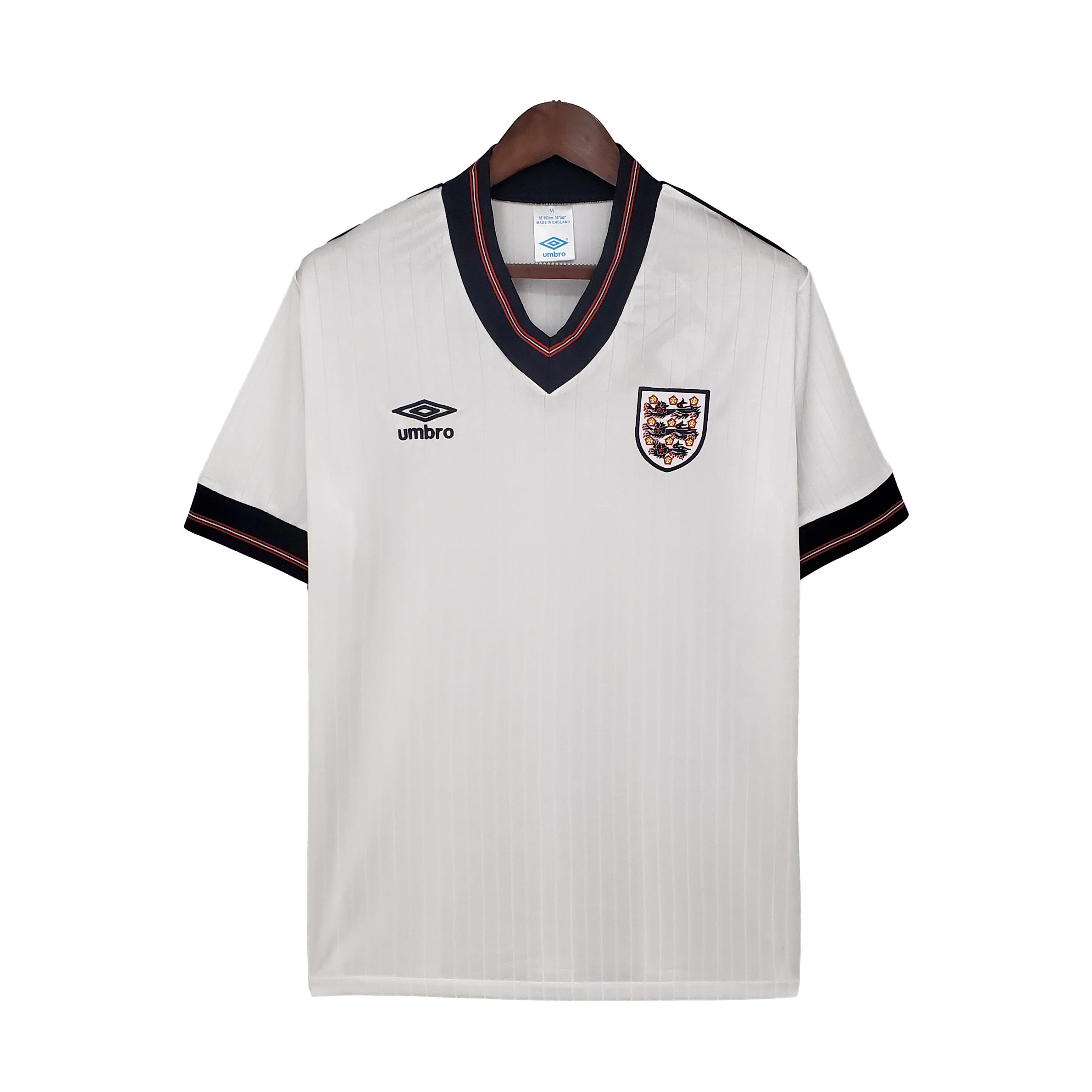 Retro England 1984-87 Home Stadium Jersey - ReplicasJersey