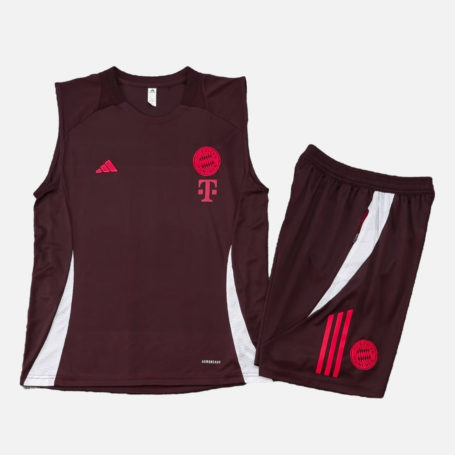 Bayern Munich 24-25 Vest Training Set - Dark Red - ReplicasJersey