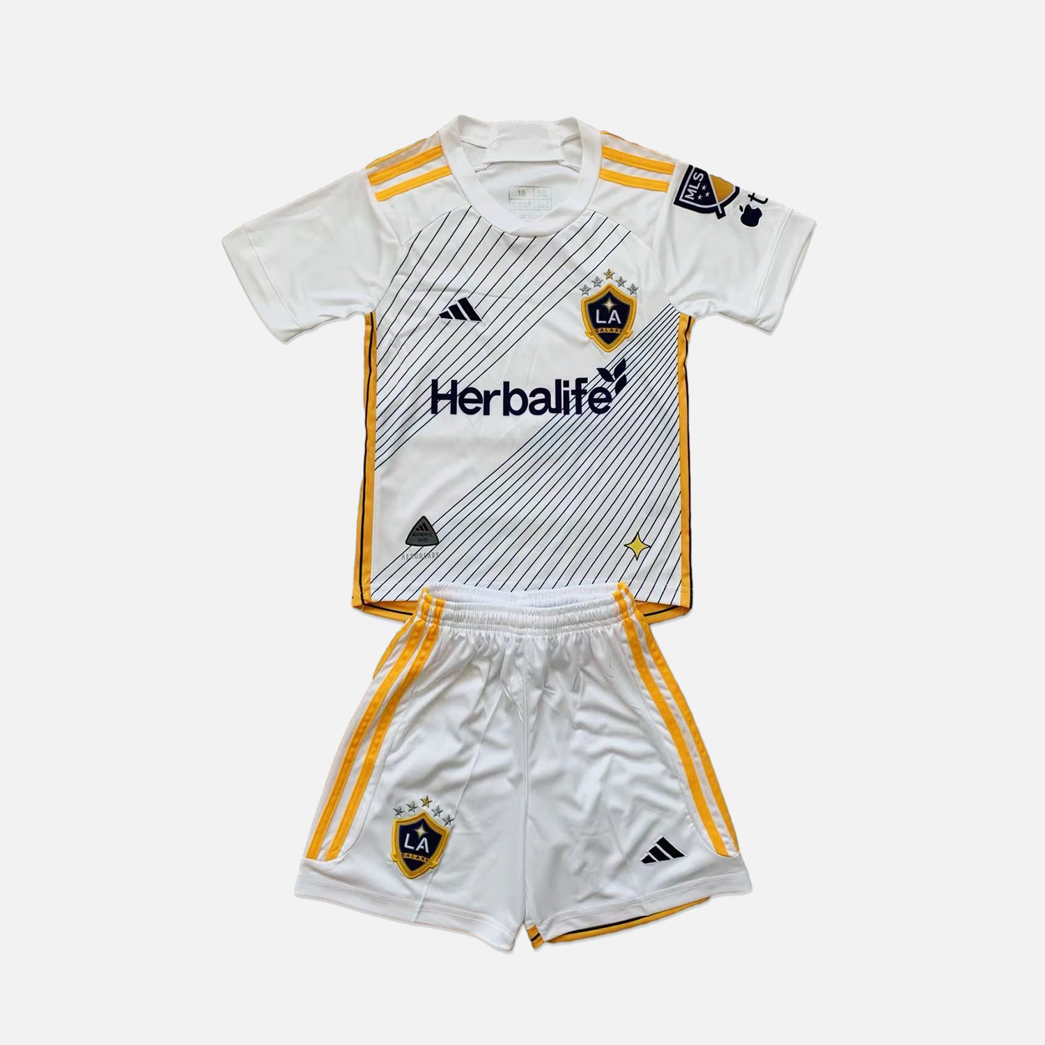 LA Galaxy 2024 Home Stadium Kids Kit - ReplicasJersey