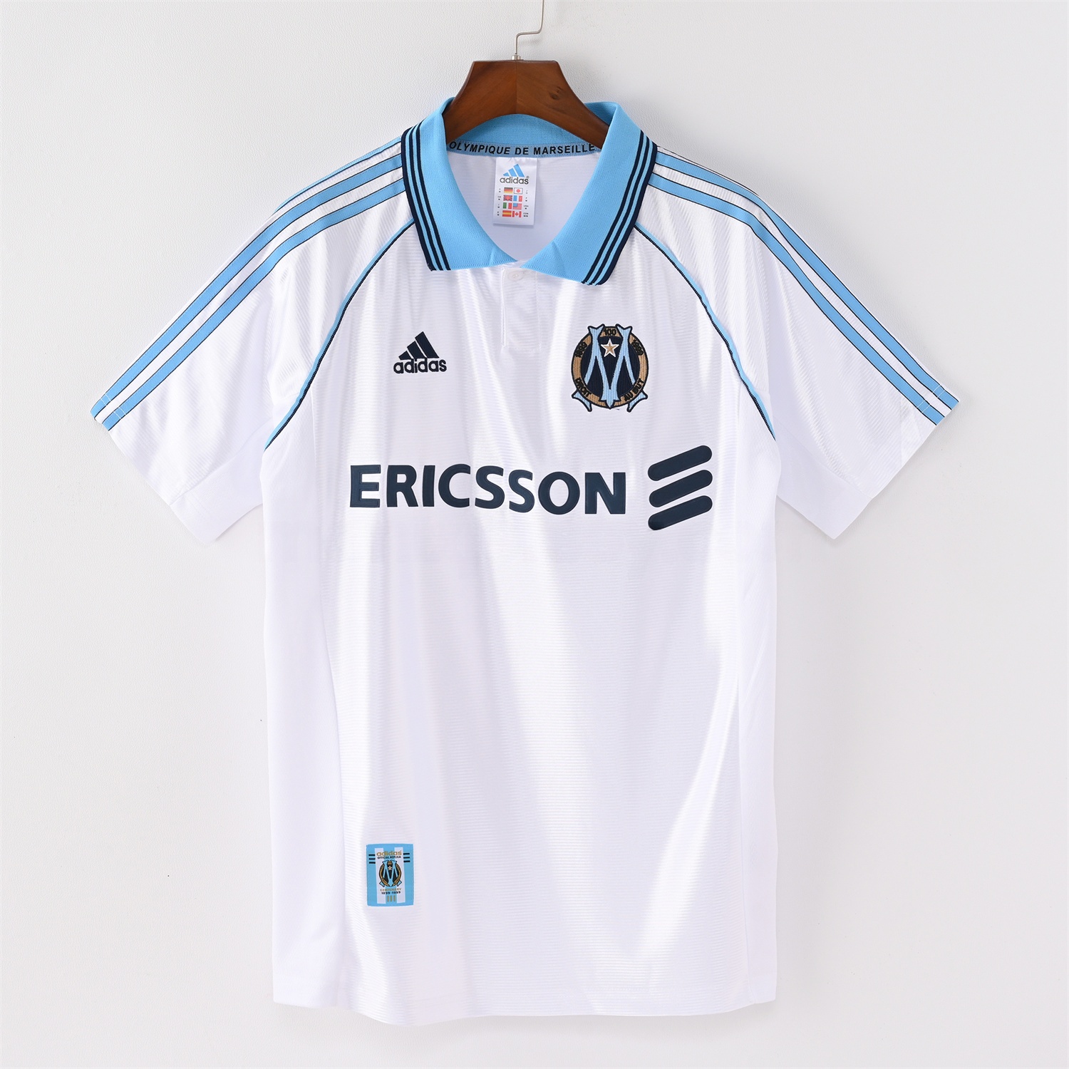 Retro Marseille 1998-99 Home Jersey - ReplicasJersey