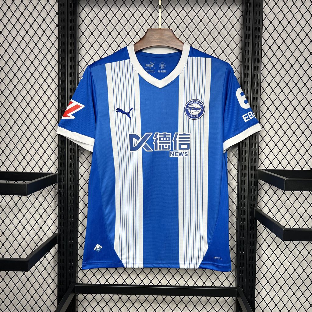 Deportivo Alavés 24-25 Home Stadium Jersey - Fans Version - ReplicasJersey