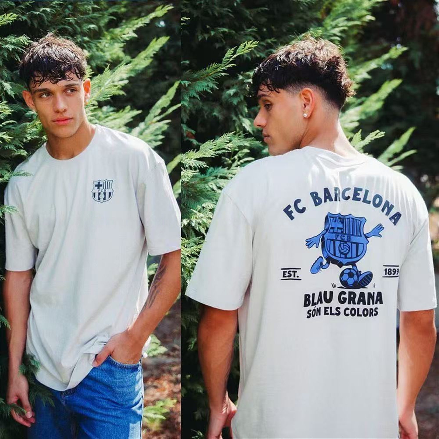 B.A.R.S.A Fun Crest Design Dynamic And Modern Features T-shirt【White】 - ReplicasJersey